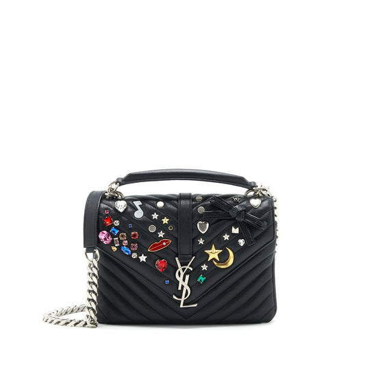 Saint Laurent College Purse Limited edition black ruthenium hardware