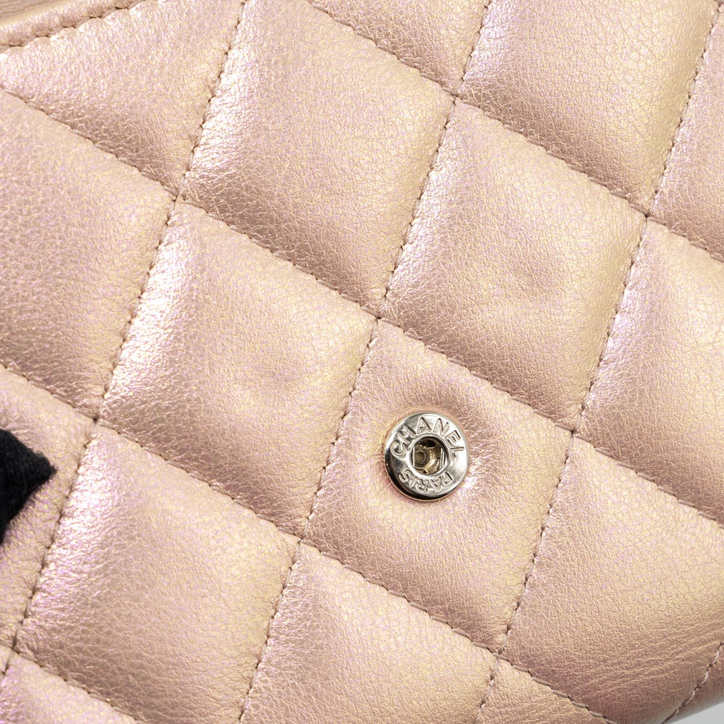 Chanel Classic Small Compact Wallet Calfskin Iridescent Pink