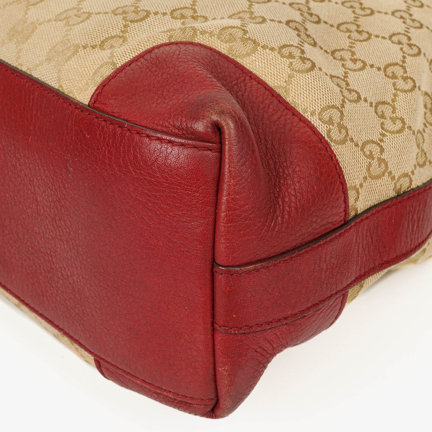 Gucci Miss GG Original Beige/Raspberry GG Canvas Hobo Bag