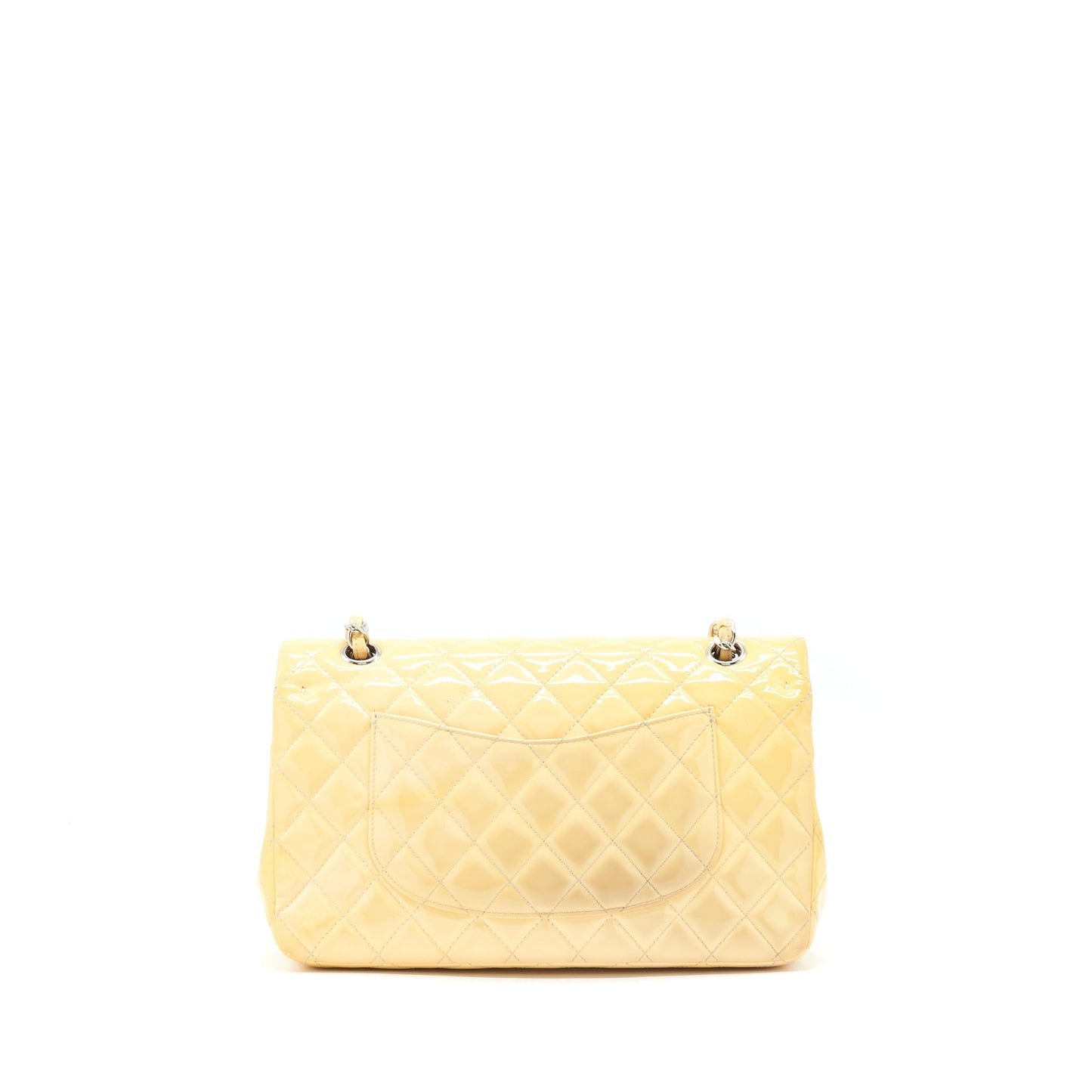 Chanel Medium Classic Double Flap Bag Yellow Patent