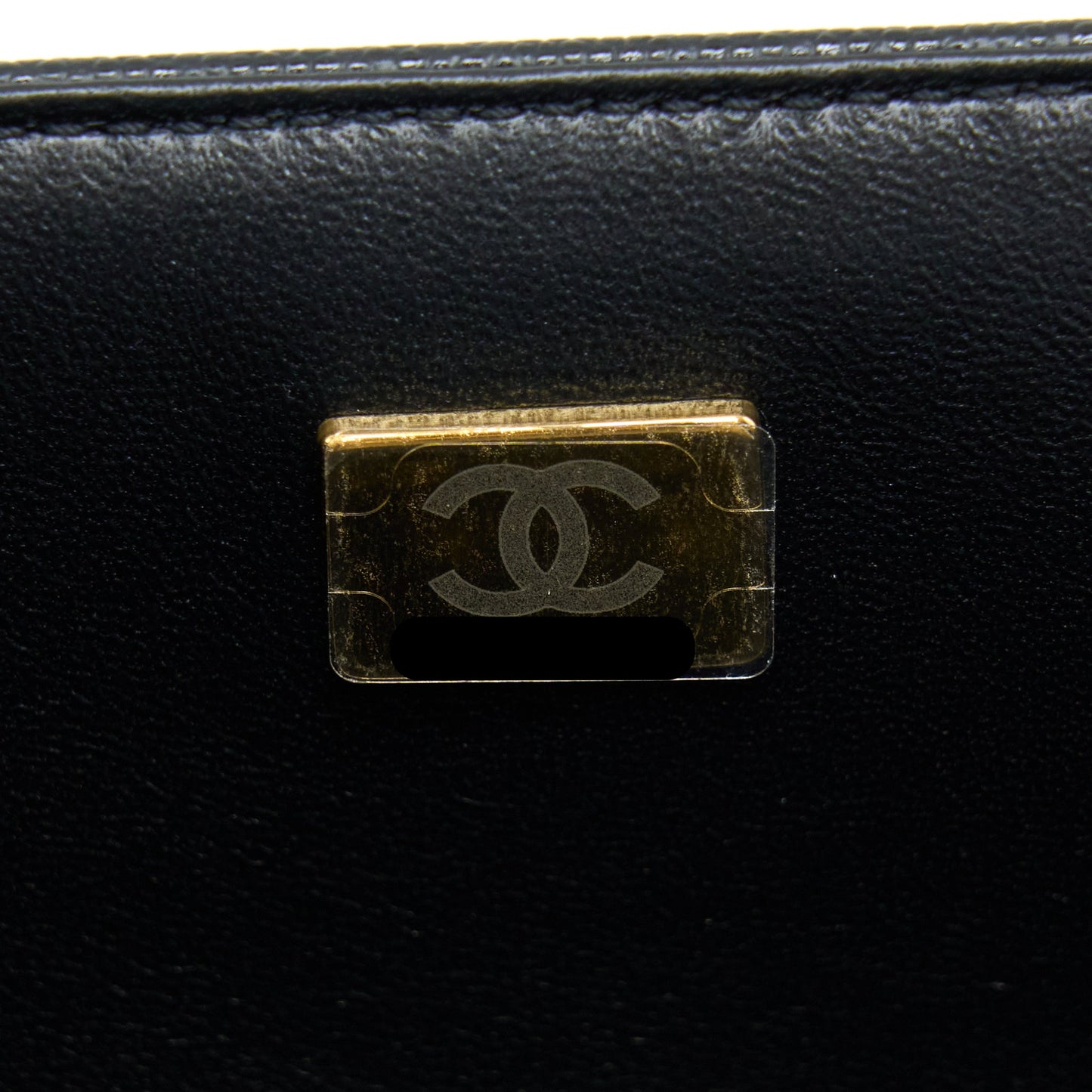 Chanel Medium Boy Caviar Black Brushed Gold Hardware