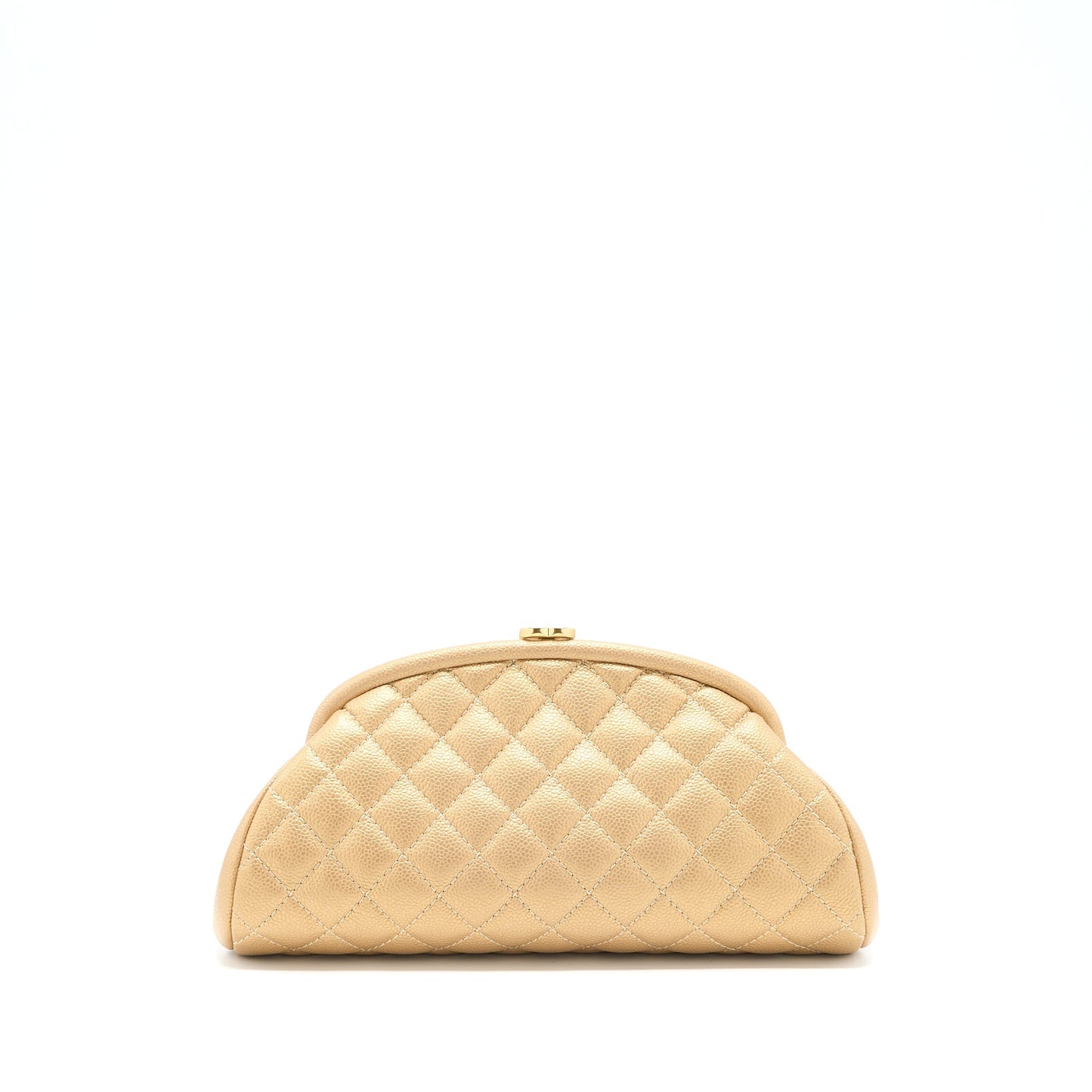 Chanel Timeless Clutch Caviar Gold Brushed