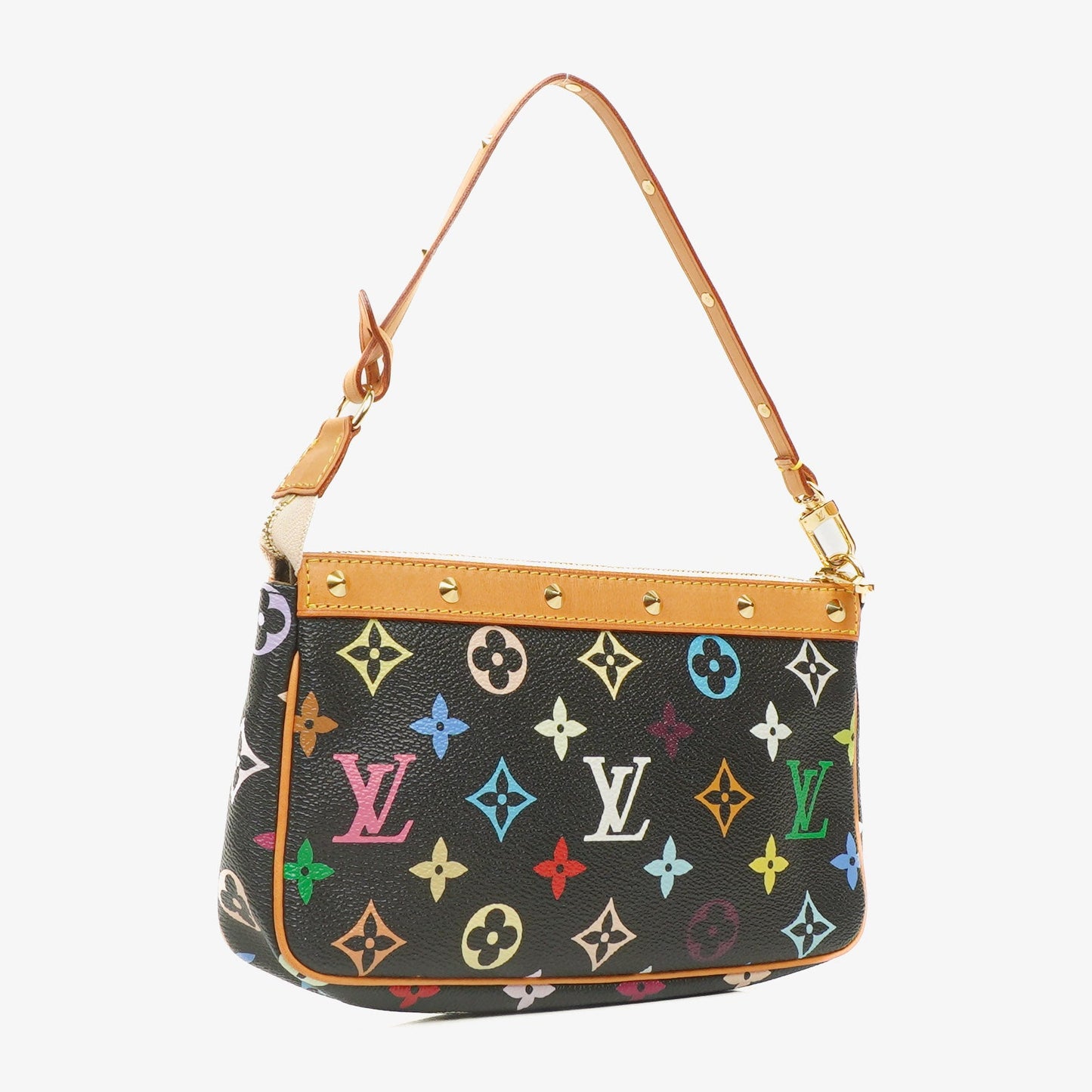 Louis Vuitton Takashi Murakami Pochette Accessoire Multicolor Clutch Handbag