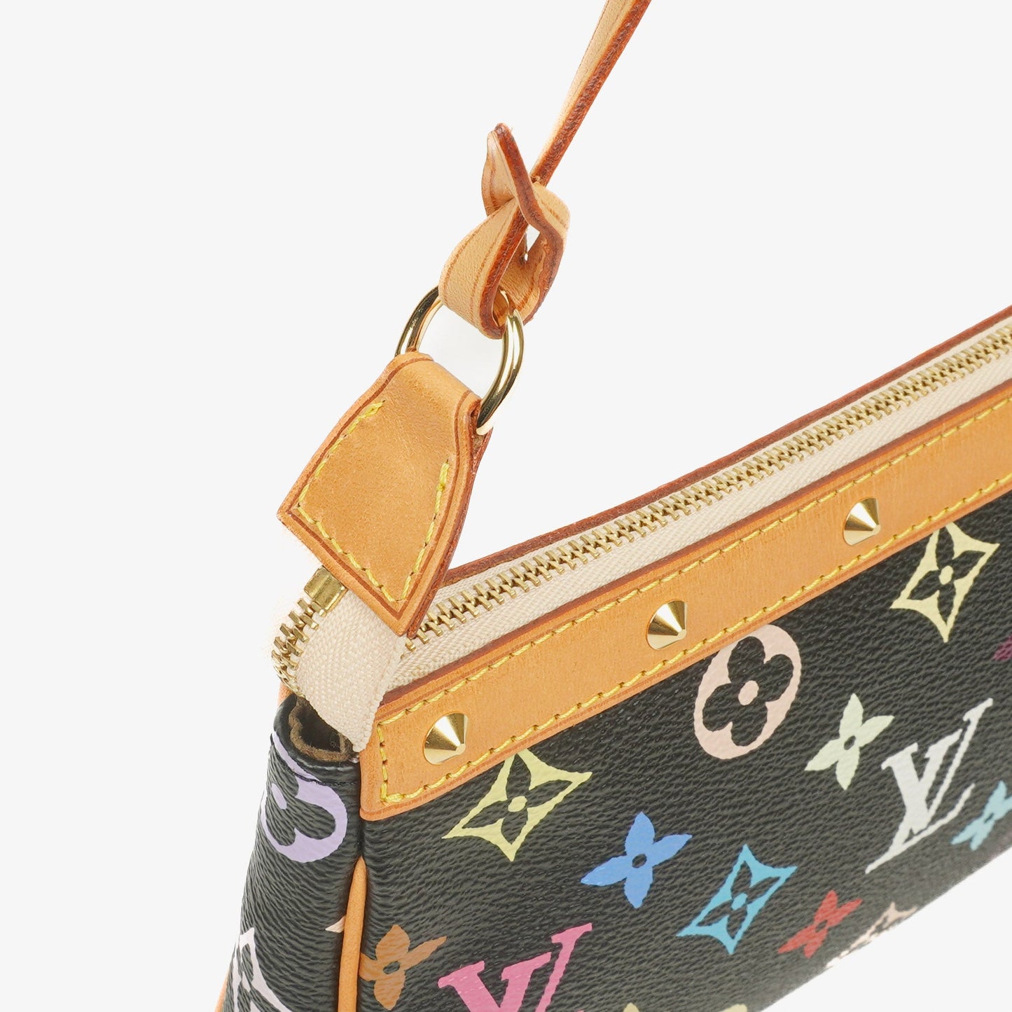 Louis Vuitton Takashi Murakami Pochette Accessoire Multicolor Clutch Handbag