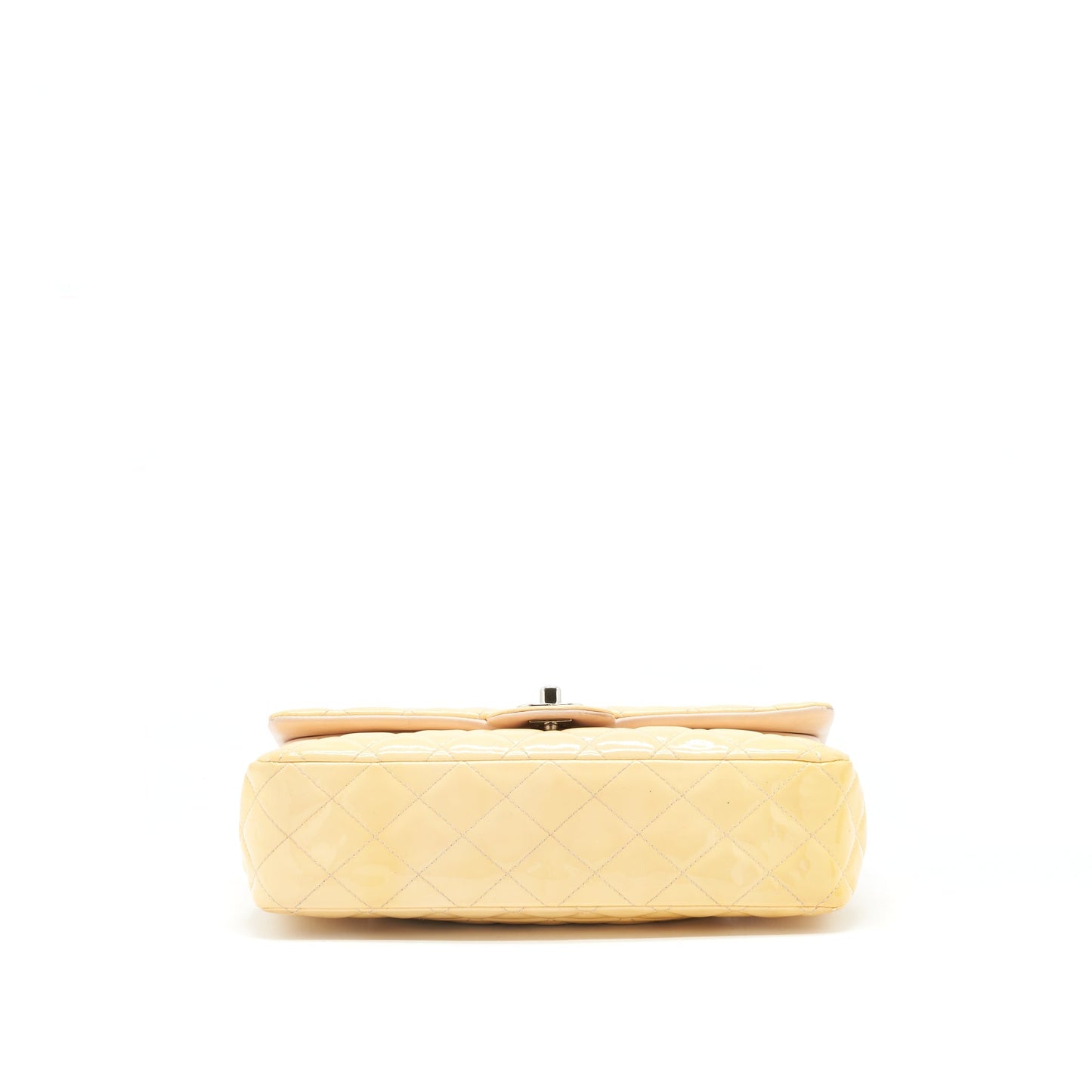 Chanel Medium Classic Double Flap Bag Yellow Patent