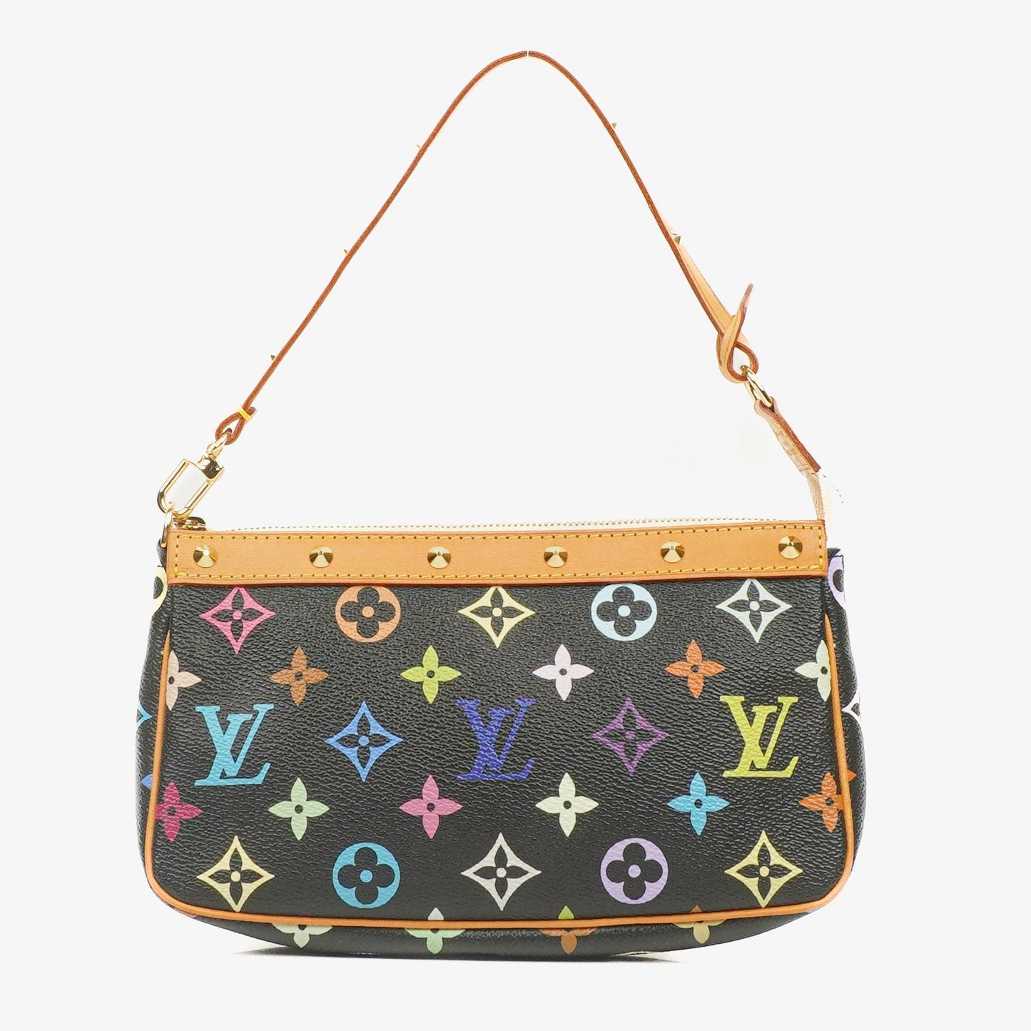 Louis Vuitton Takashi Murakami Pochette Accessoire Multicolor Clutch Handbag