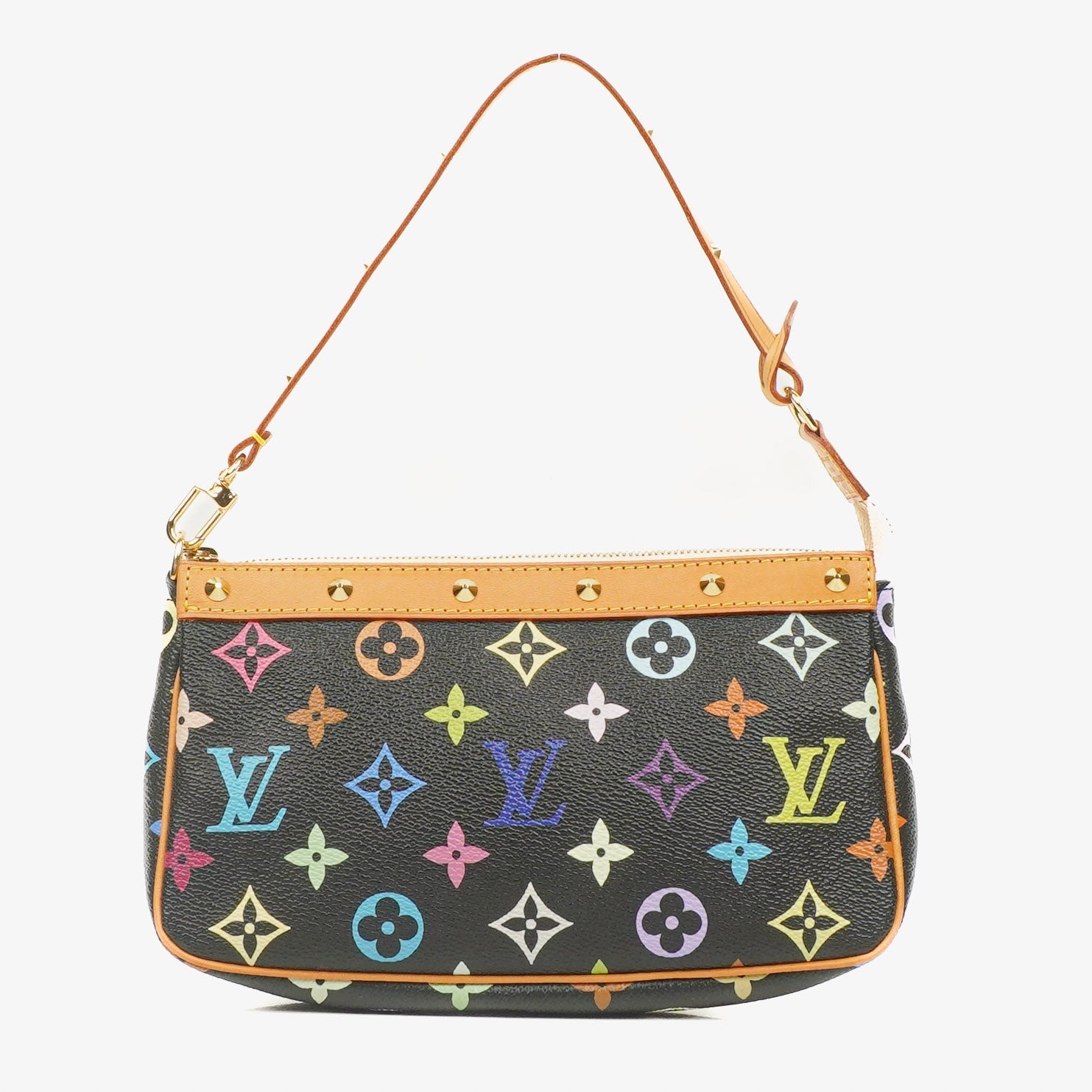 Louis Vuitton Takashi Murakami Pochette Accessoire Multicolor Clutch Handbag