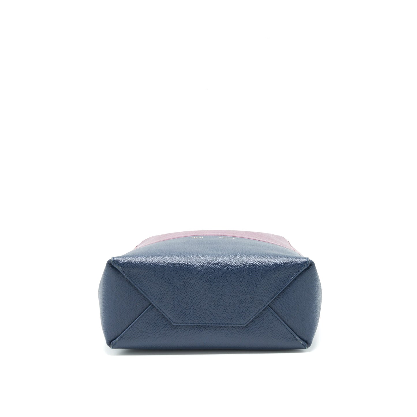 Celine Small Vertical Cabas Purse Plum/Steel blue