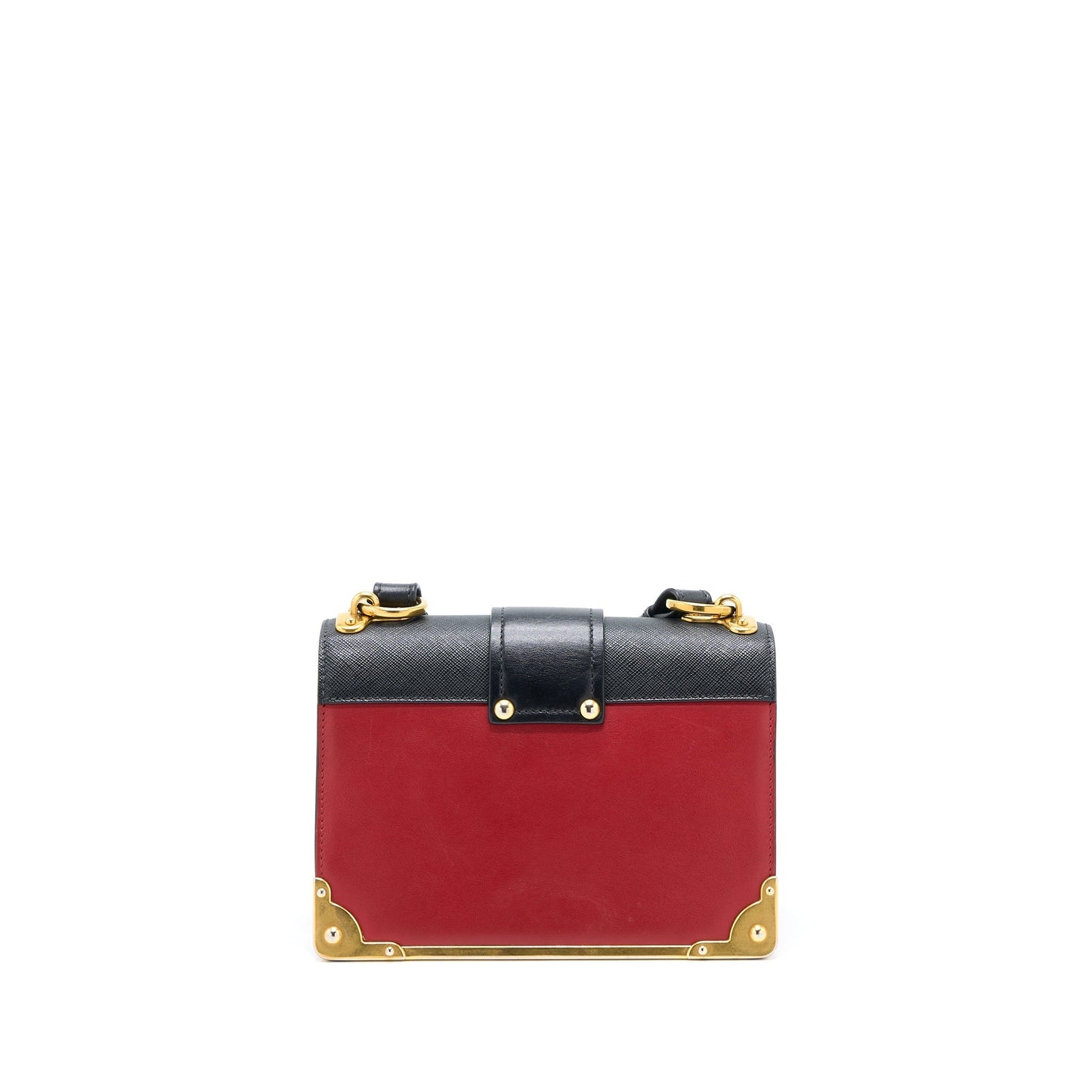 Prada Cashier Purse Calfskin Red /Black