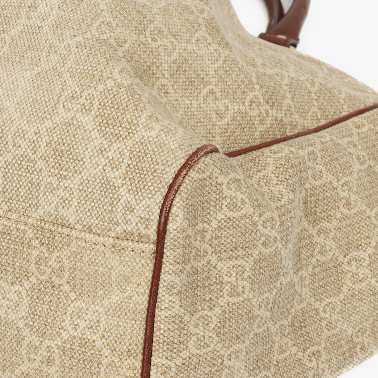 Gucci Beige/Brown Diamante Canvas Sukey Shoulder Hobo Bag