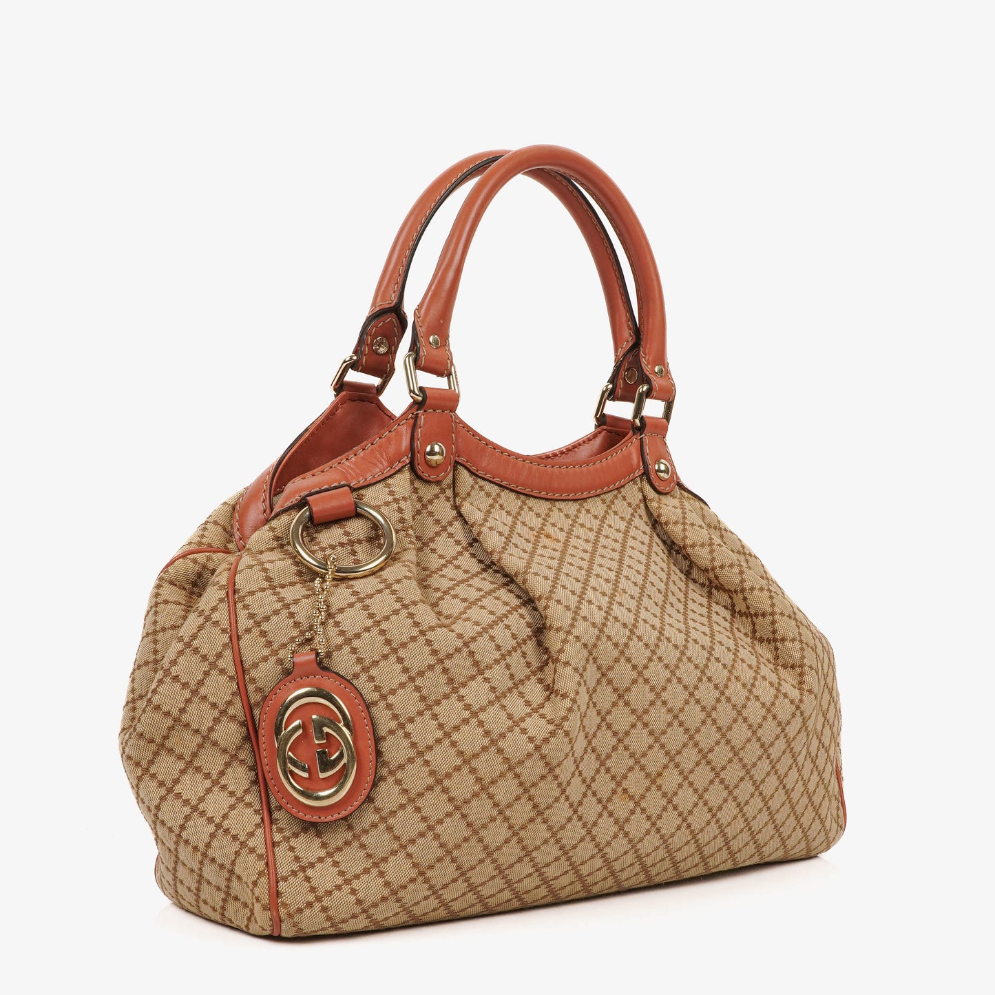 Gucci Sukey Beige Monogram Tote Bag