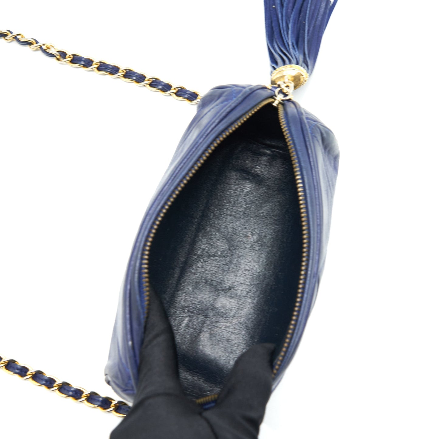 Chanel  Barrel Bag Lambskin Navy
