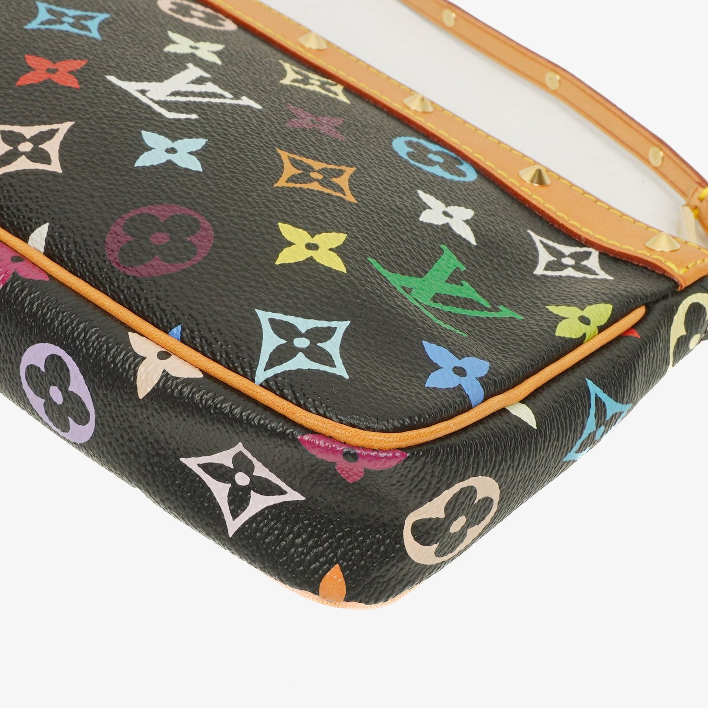 Louis Vuitton Takashi Murakami Pochette Accessoire Multicolor Clutch Handbag