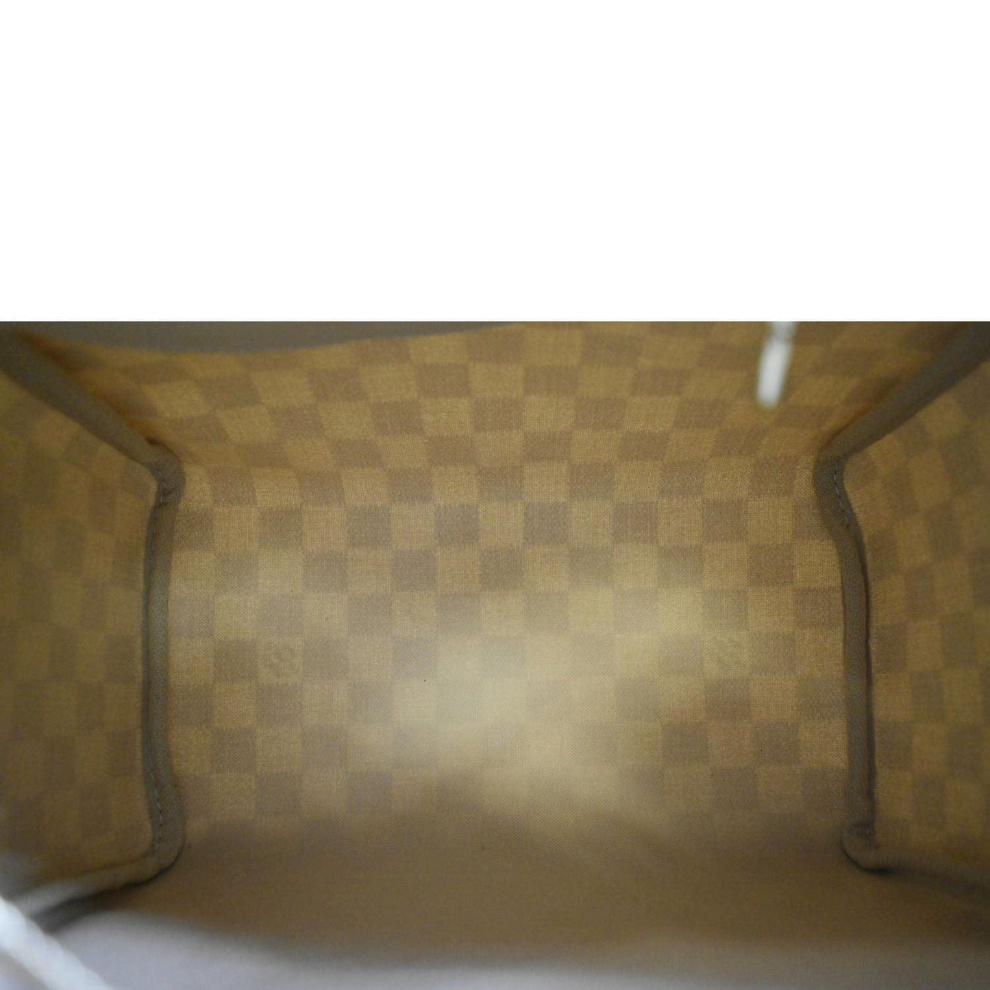 LOUIS VUITTON  25 Damier Azur Shoulder Bag White