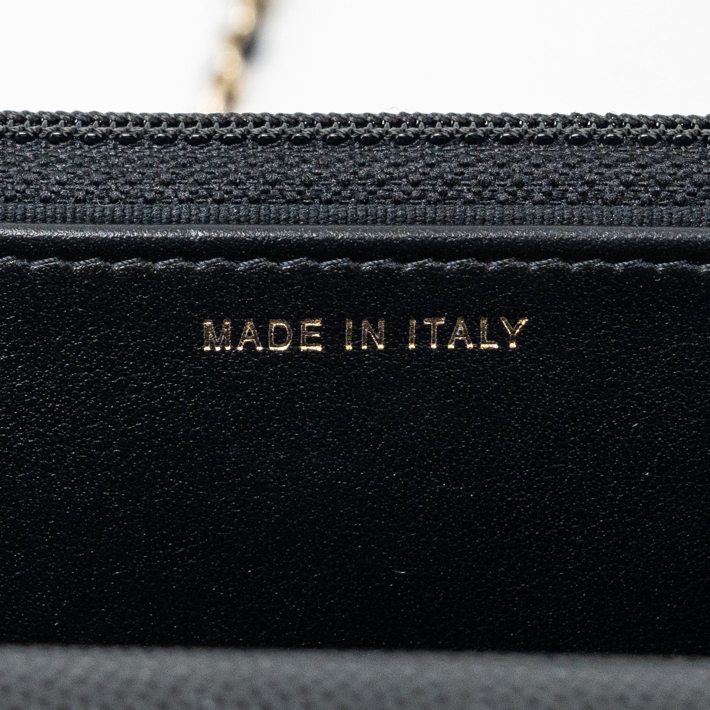 Chanel Detailed Logo Wallet On Chain Black Caviar L (microchip)