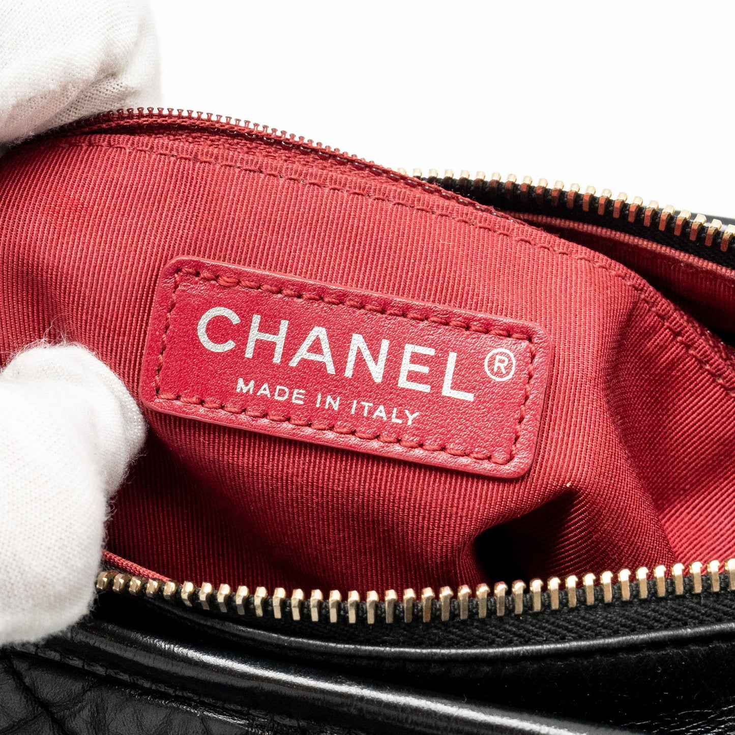Chanel Small Gabrielle Hobo Bag Calfskin Black Multicolour Hardware