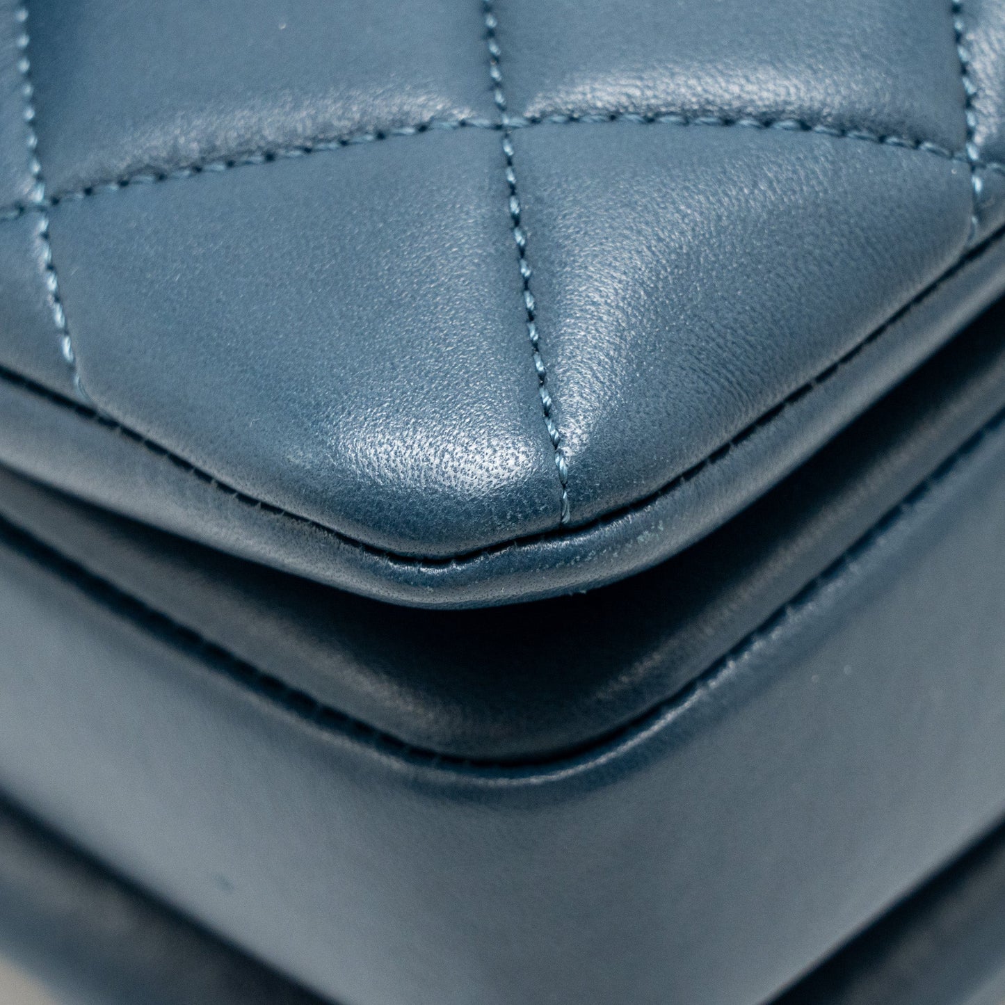Chanel Small Trendy CC Flap Bag Lambskin Blue