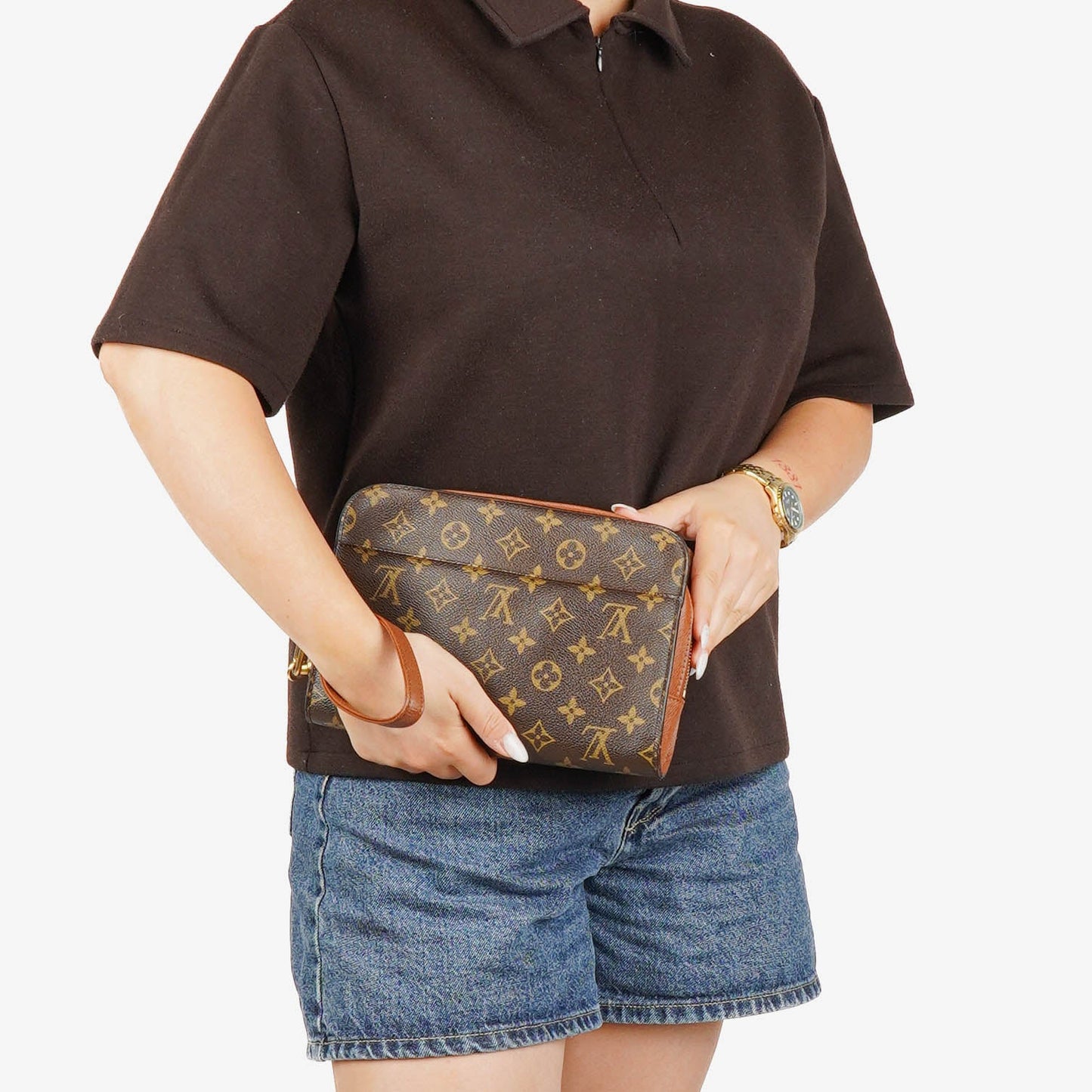 Louis Vuitton Monogram Canvas Orsay Clutch Bag