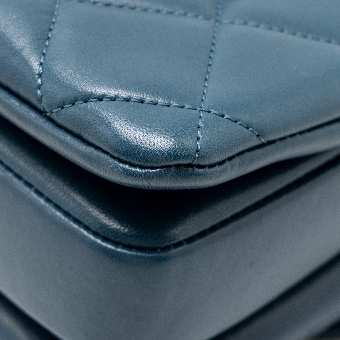 Chanel Small Trendy CC Flap Bag Lambskin Blue