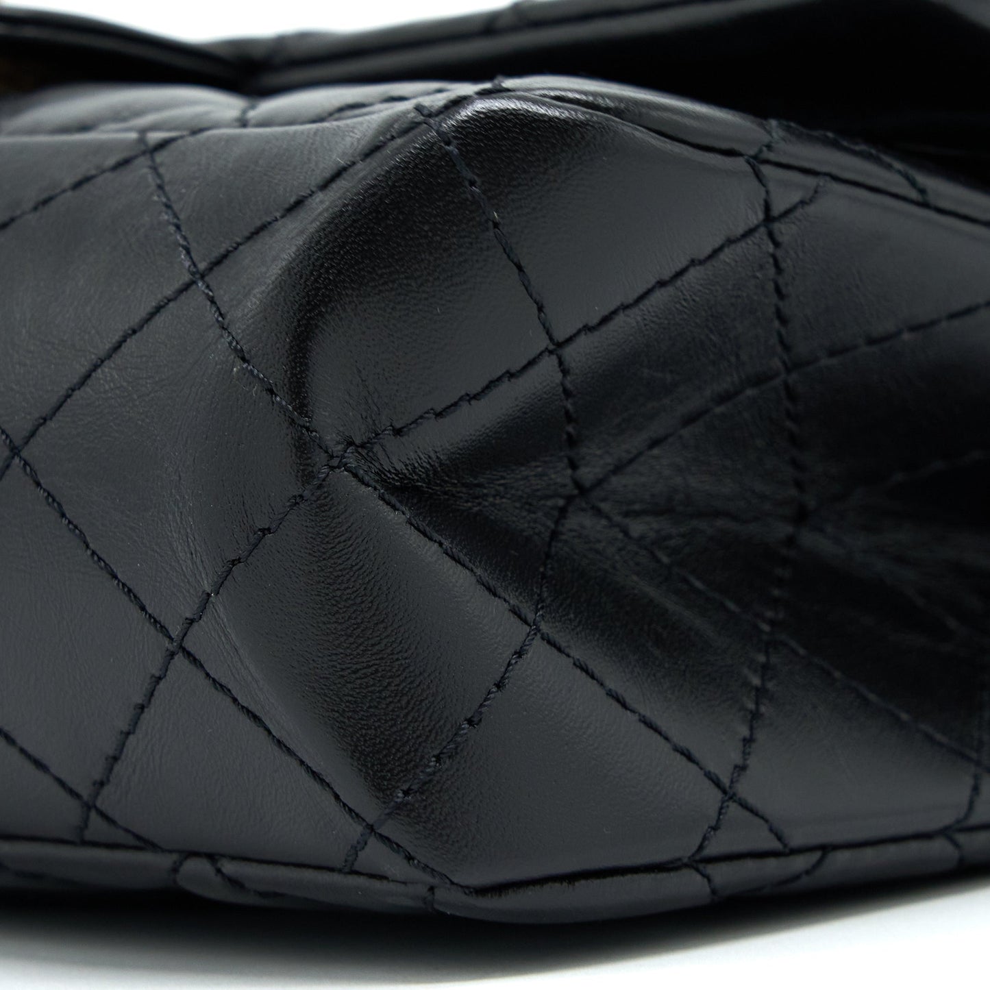 Chanel Small 2.55 Reissue Flap Bag Aged Calfskin Black Brushed