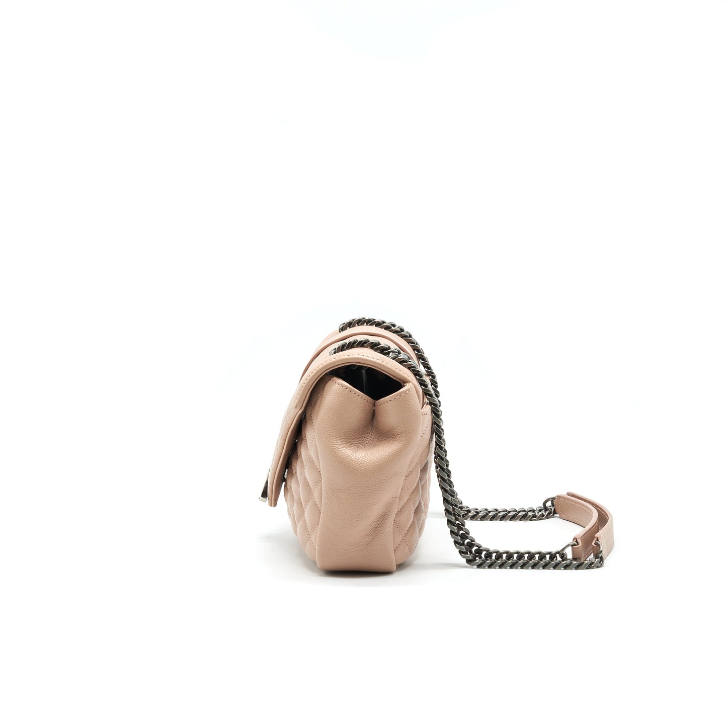 Saint Laurent Monogram Envelope Purse Dusty Rose