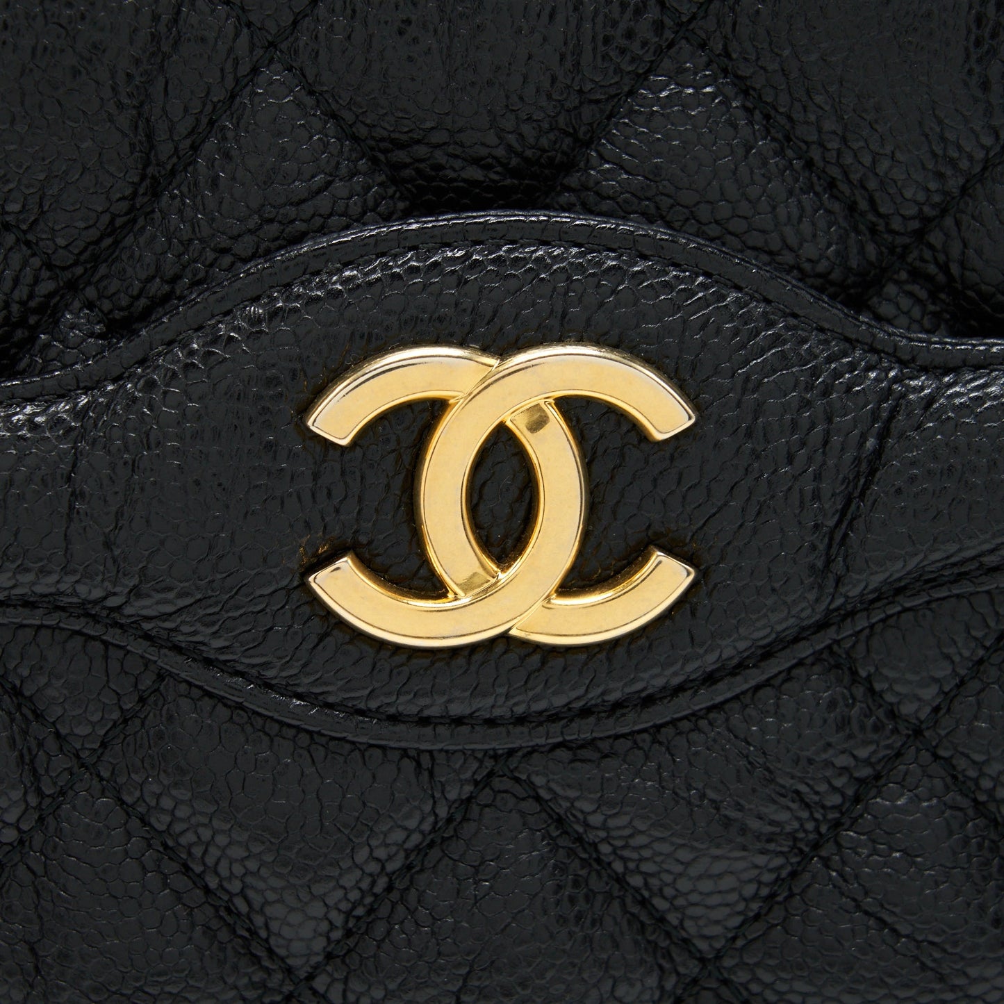 Chanel Shopping Tote Bag Caviar Black