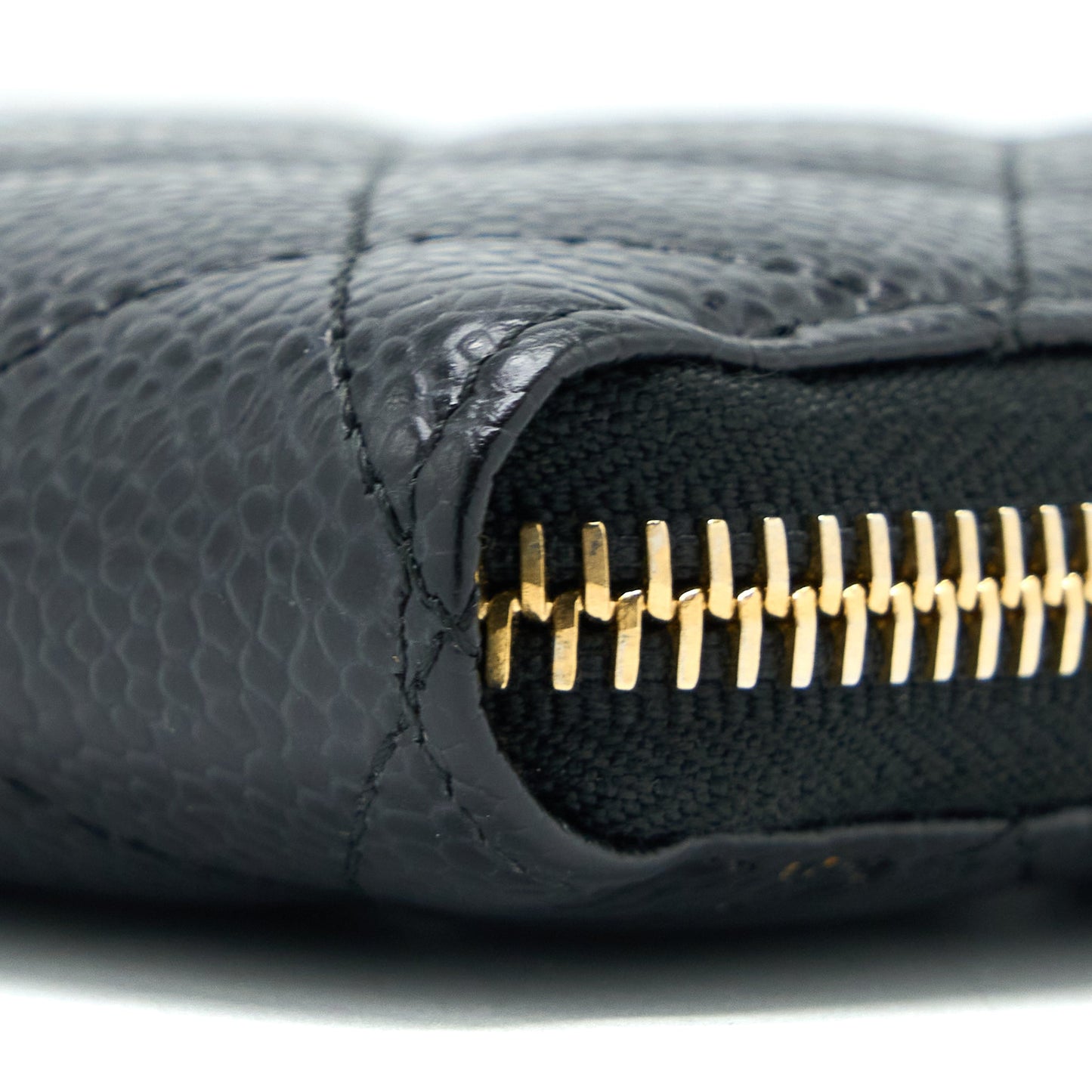 Chanel Zippy Long Wallet Caviar Black