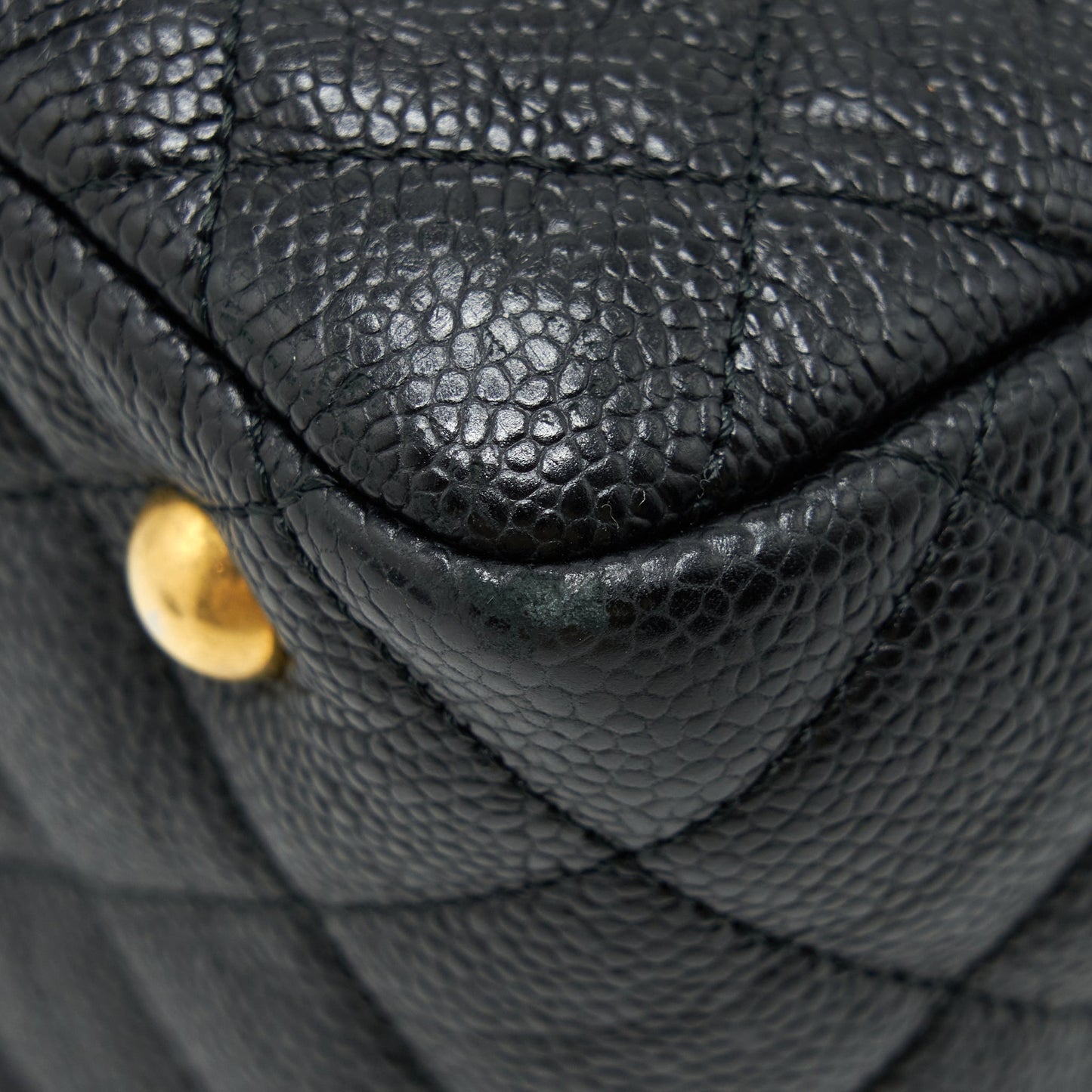 Chanel Shopping Tote Bag Caviar Black