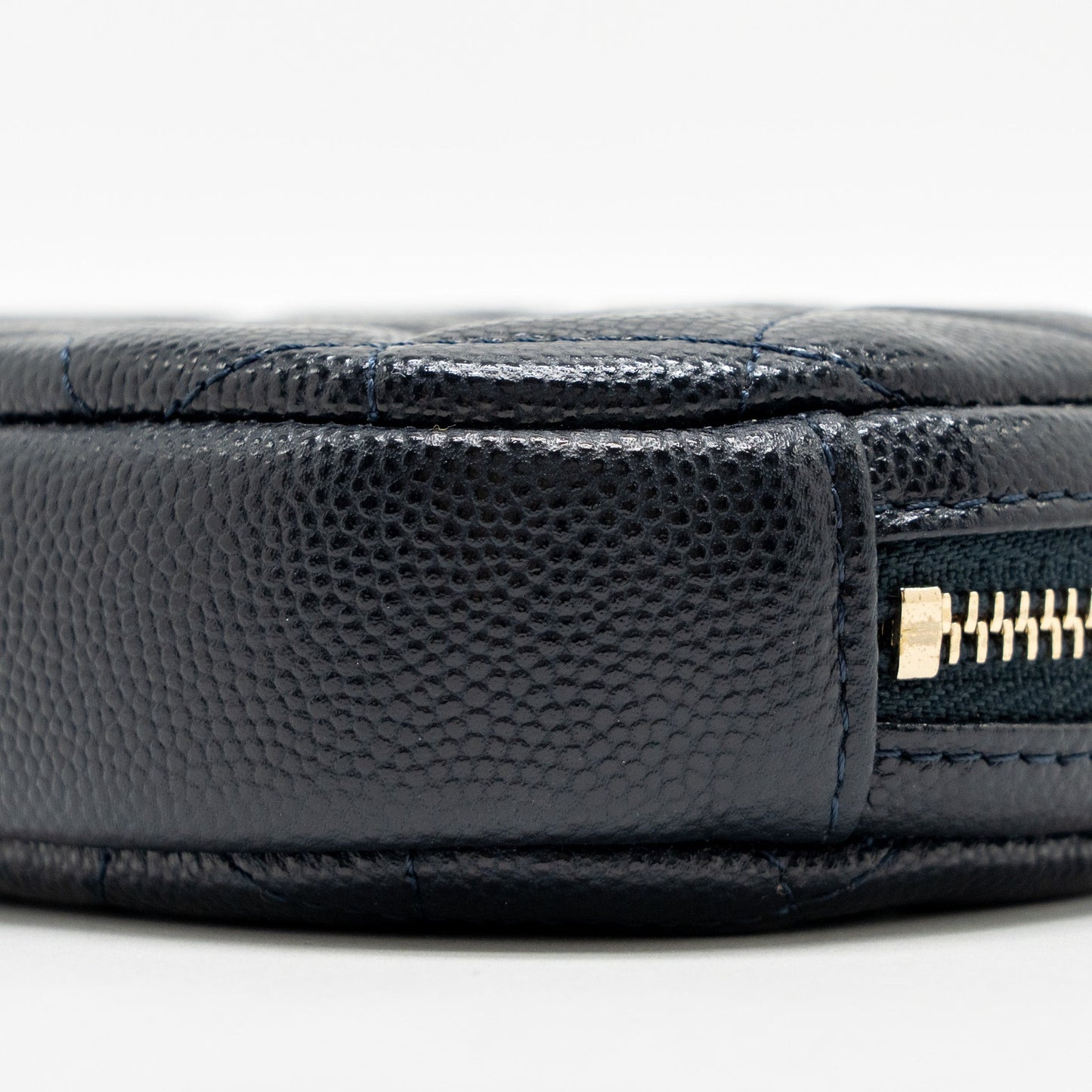 Chanel Mini Zipper Coin Purse Caviar Navy L