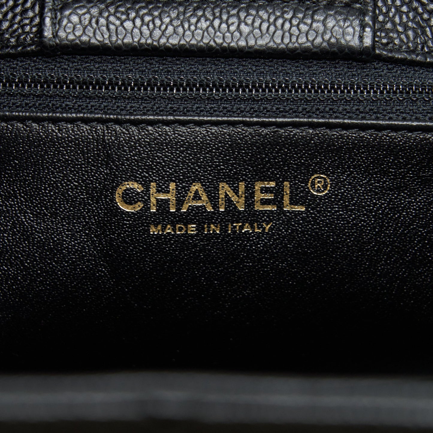 Chanel Shopping Tote Bag Caviar Black