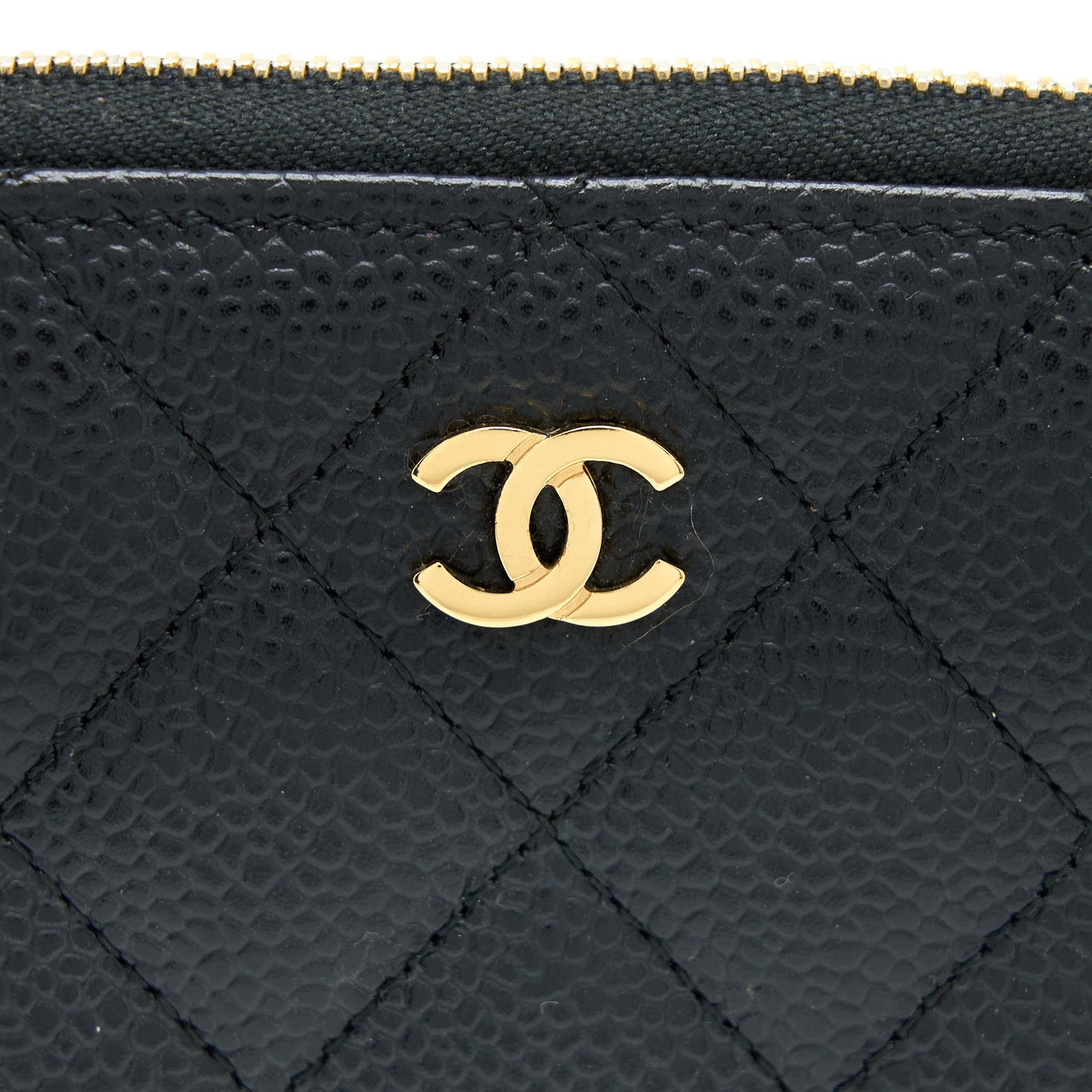 Chanel Zippy Long Wallet Caviar Black