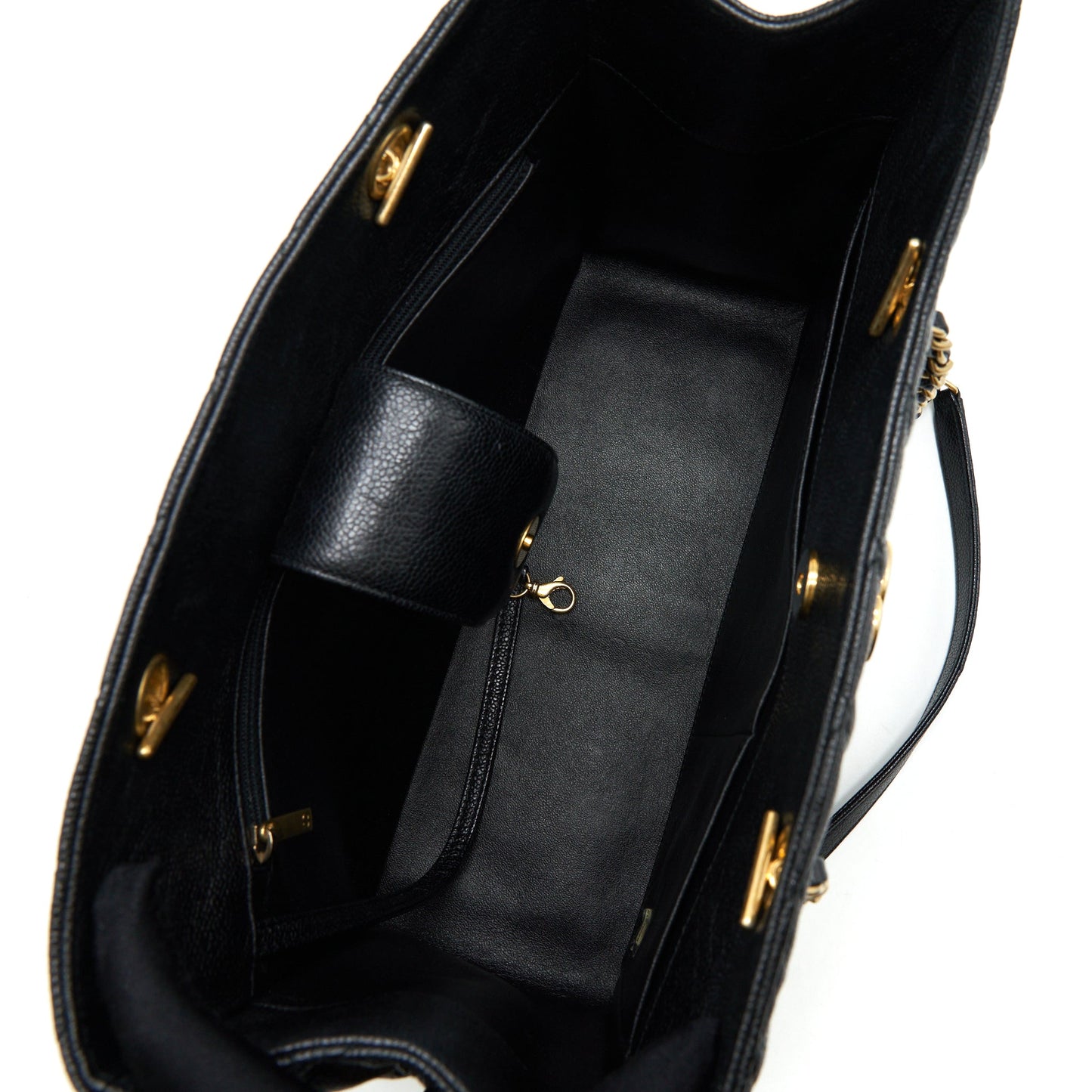 Chanel Shopping Tote Bag Caviar Black