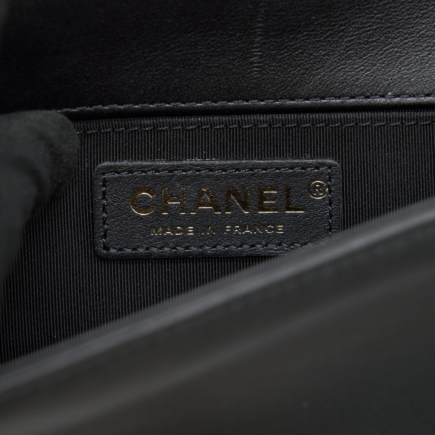 Chanel small boy Bag Calfskin Black with  serial27