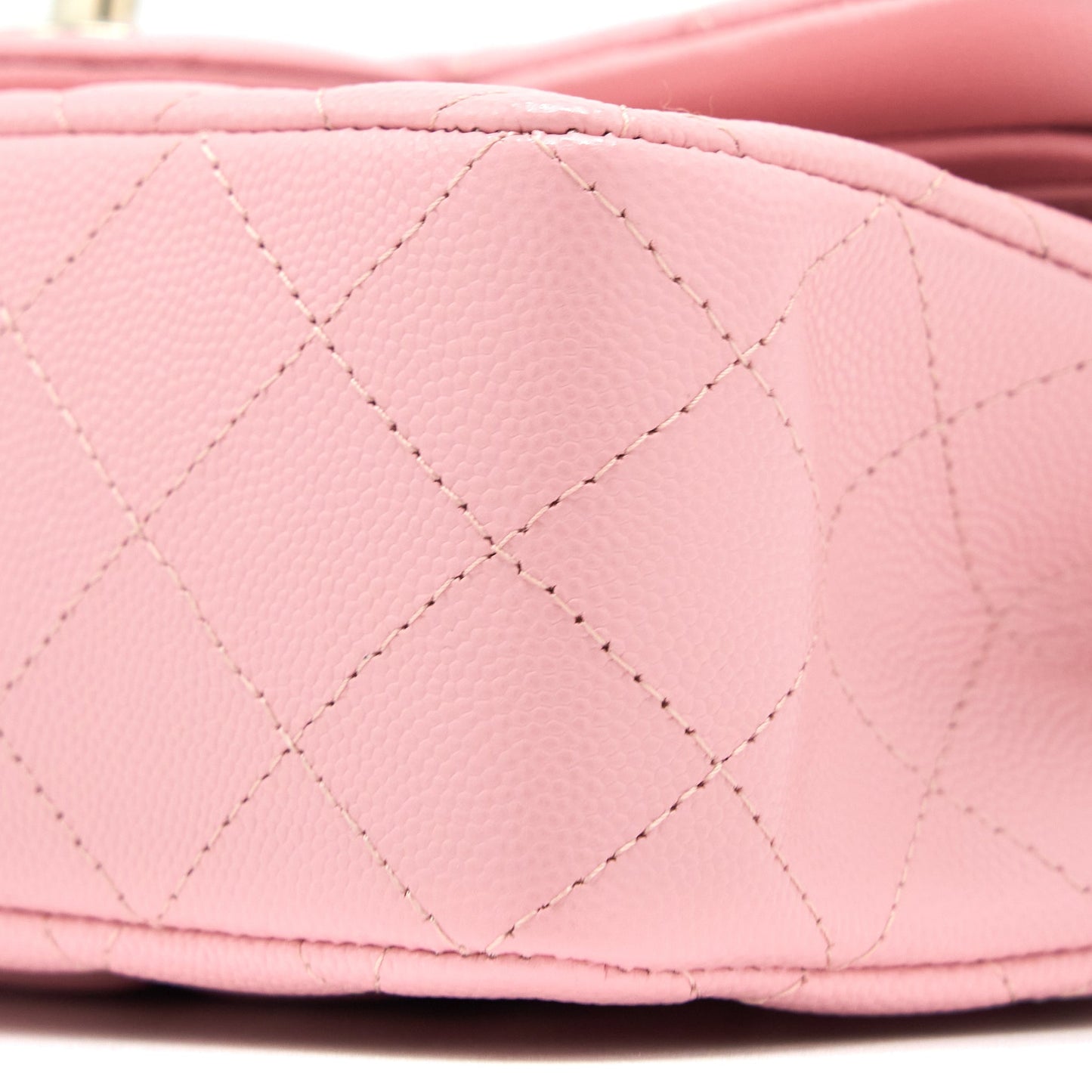 Chanel 22C Small Classic Double Flap Bag Caviar Pink L (Microchip)