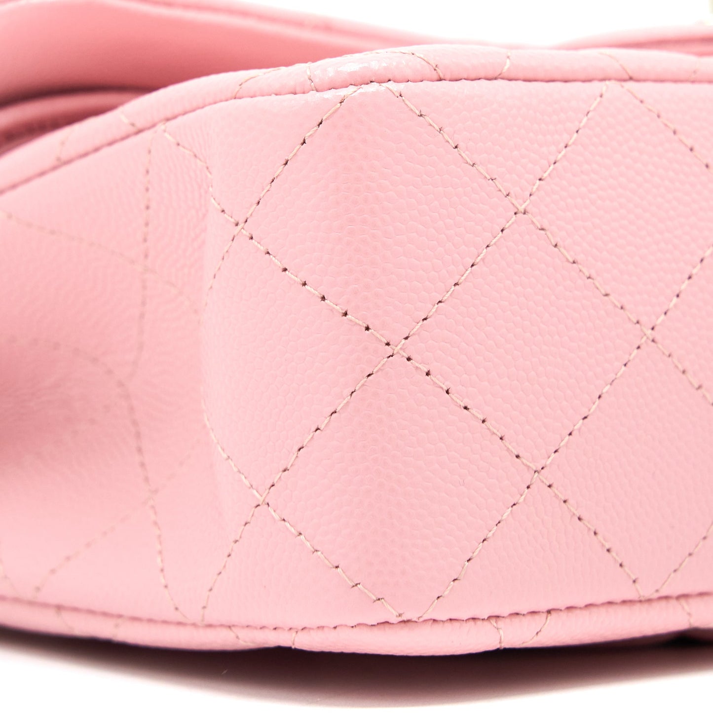 Chanel 22C Small Classic Double Flap Bag Caviar Pink L (Microchip)