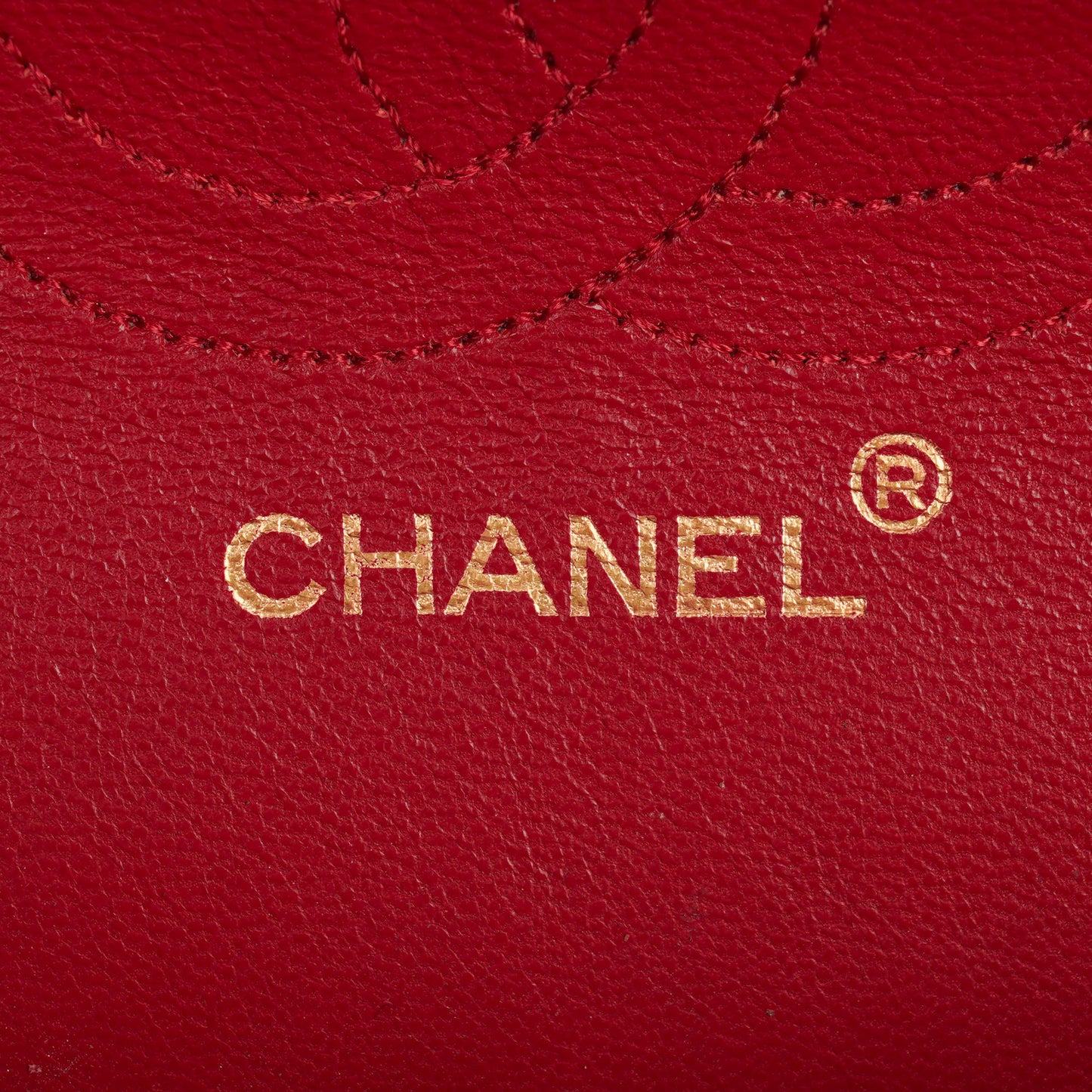 Chanel  Classic Double Flap Bag in Quilted Red Lambskin with 24K Gold-Plated Hardware