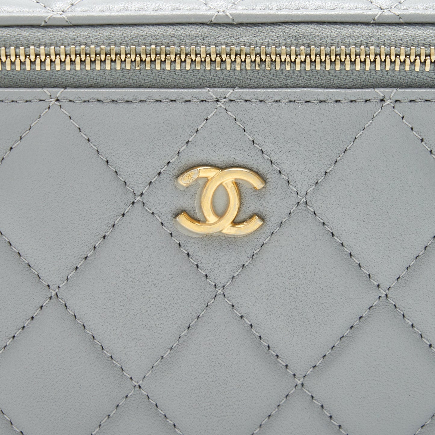 Chanel 21B Grey  Small long Vanity