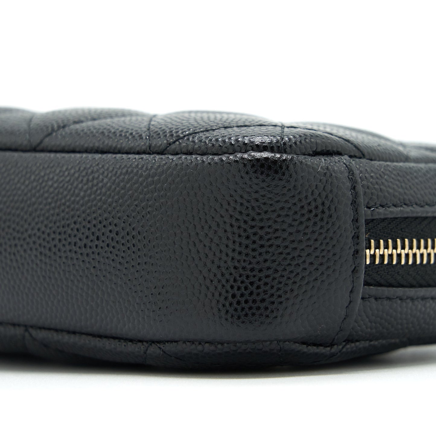 Chanel Small Zipper Vanity Pouch Caviar Black L