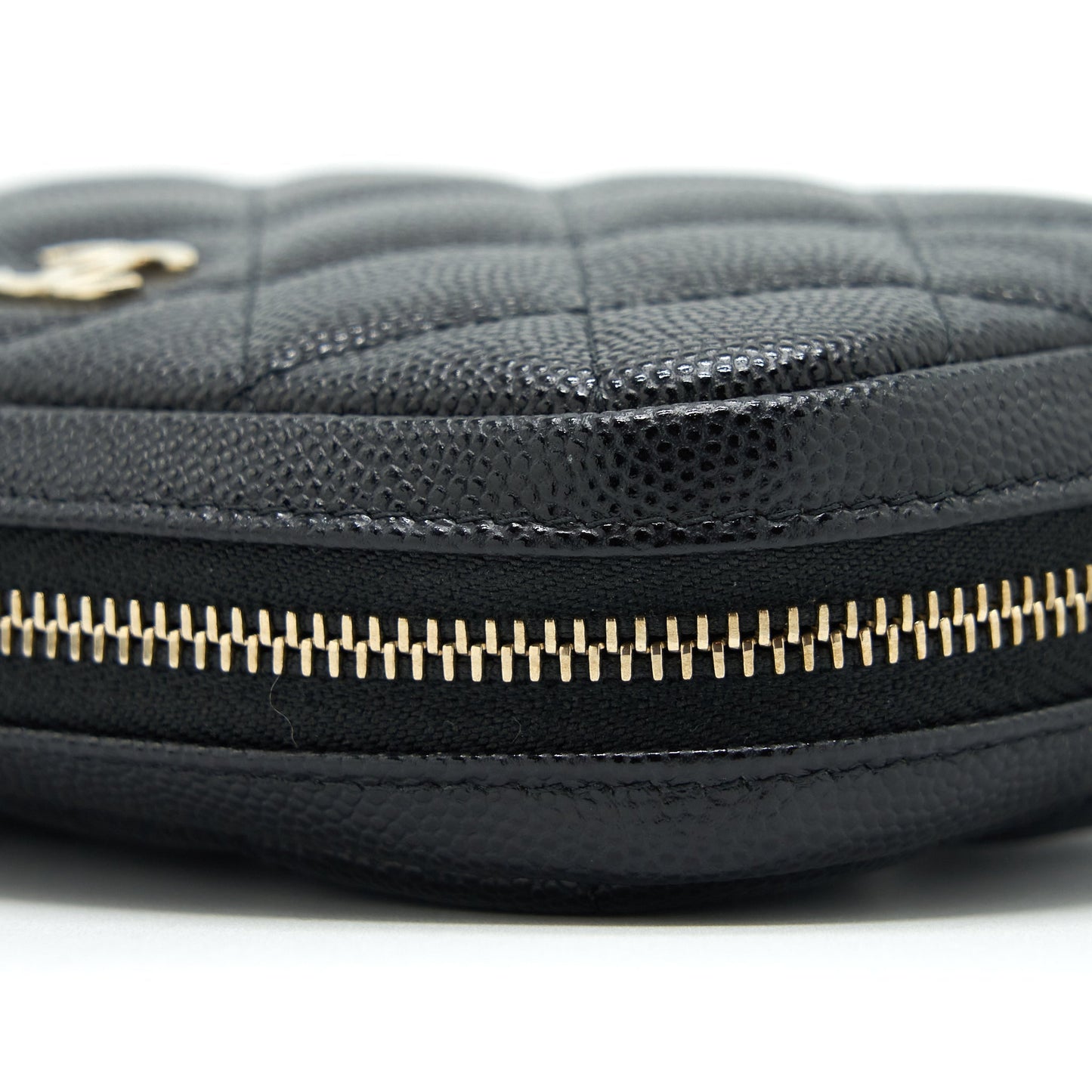 Chanel Small Zipper Vanity Pouch Caviar Black L