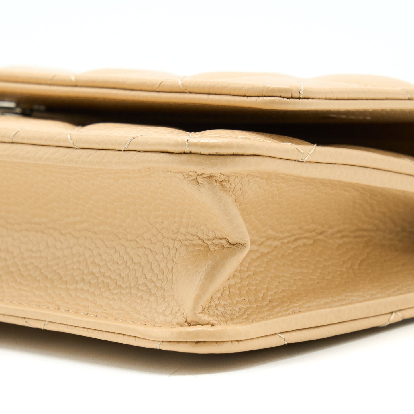 Chanel Classic Wallet On Chain Caviar Beige