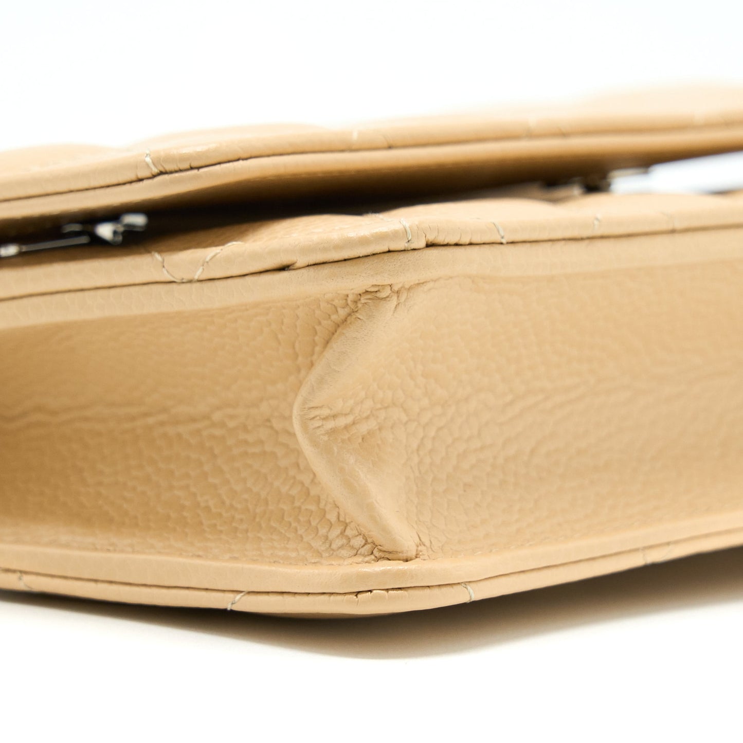 Chanel Classic Wallet On Chain Caviar Beige