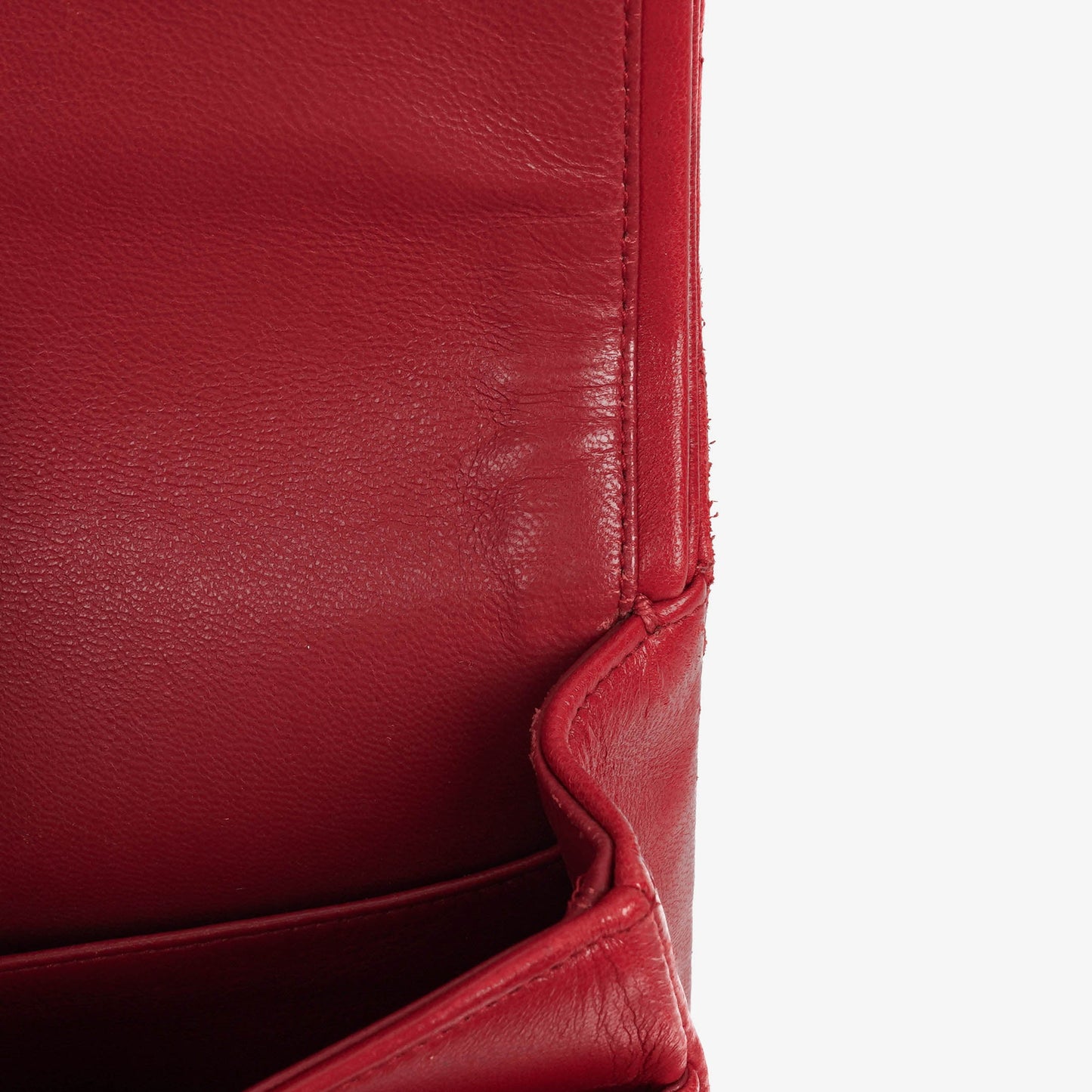 Chanel  Classic Double Flap Bag in Quilted Red Lambskin with 24K Gold-Plated Hardware