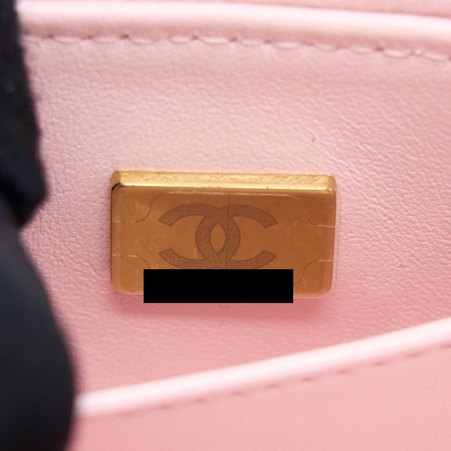 Chanel 22S Top Handle Vanity Bag Caviar Light Pink L (Microchip)