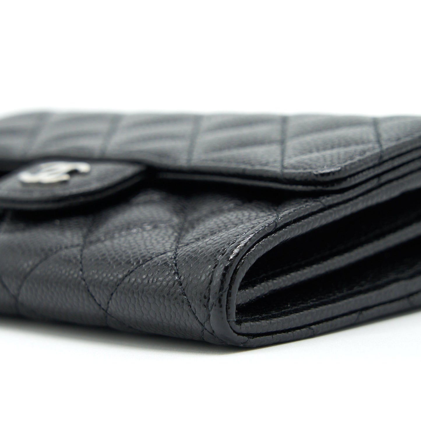 Chanel Flap Wallet Caviar Black
