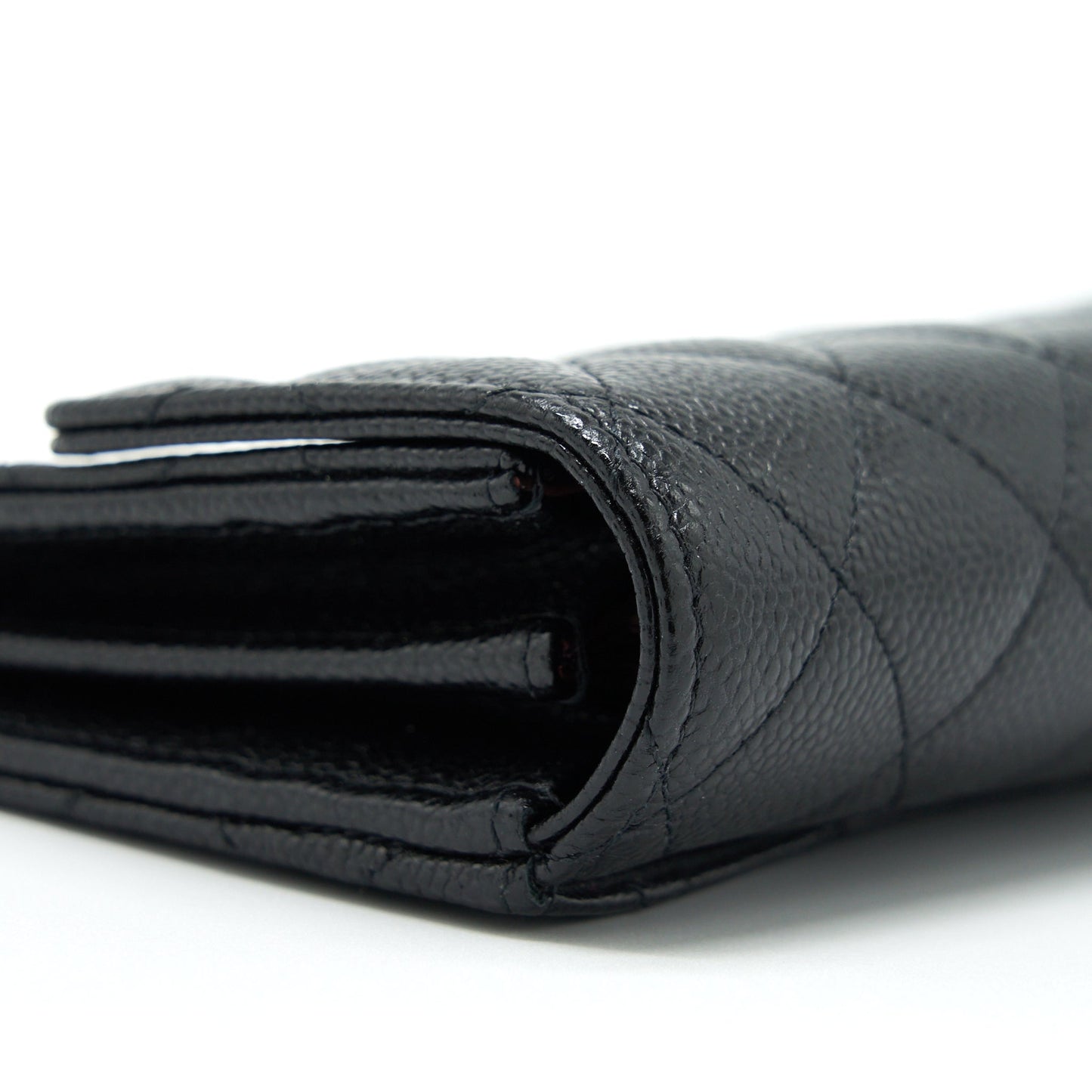 Chanel Flap Wallet Caviar Black