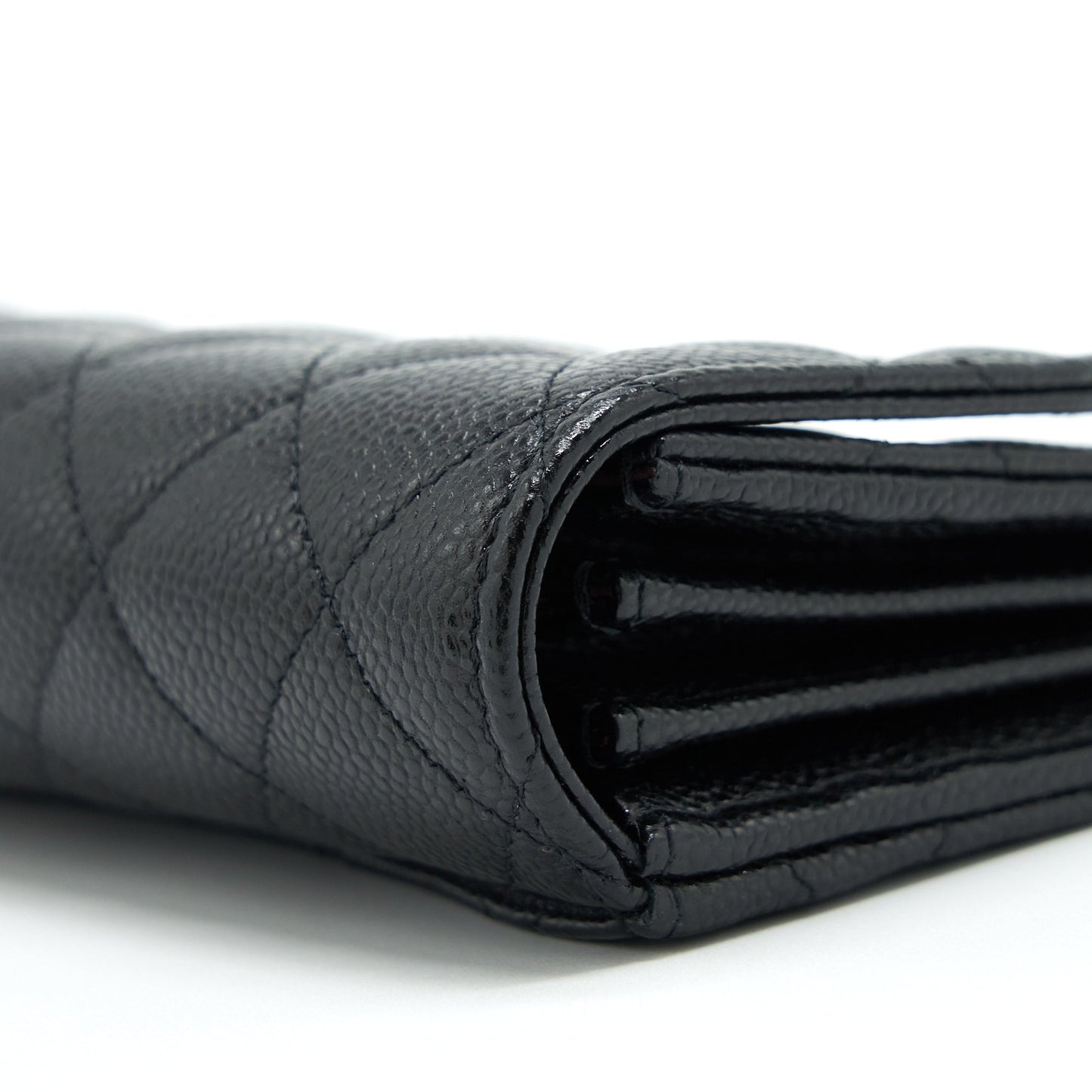 Chanel Flap Wallet Caviar Black