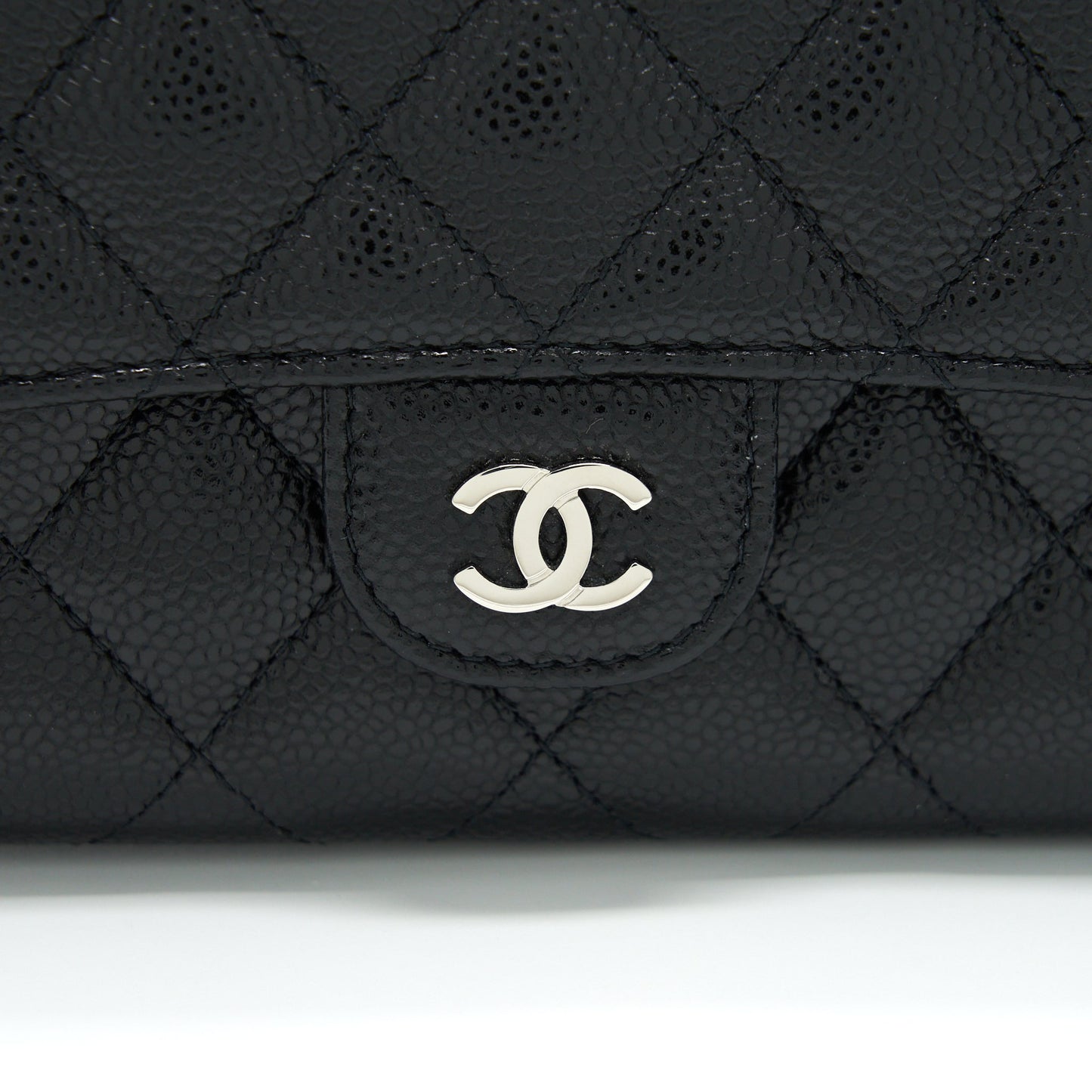Chanel Flap Wallet Caviar Black