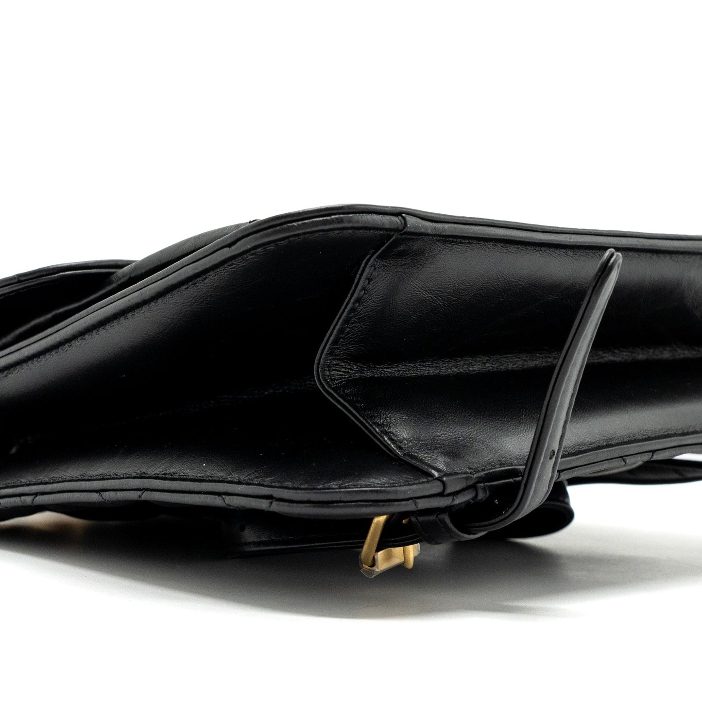 Chanel 23S flap backpack calfskin black brushed  (microchip)