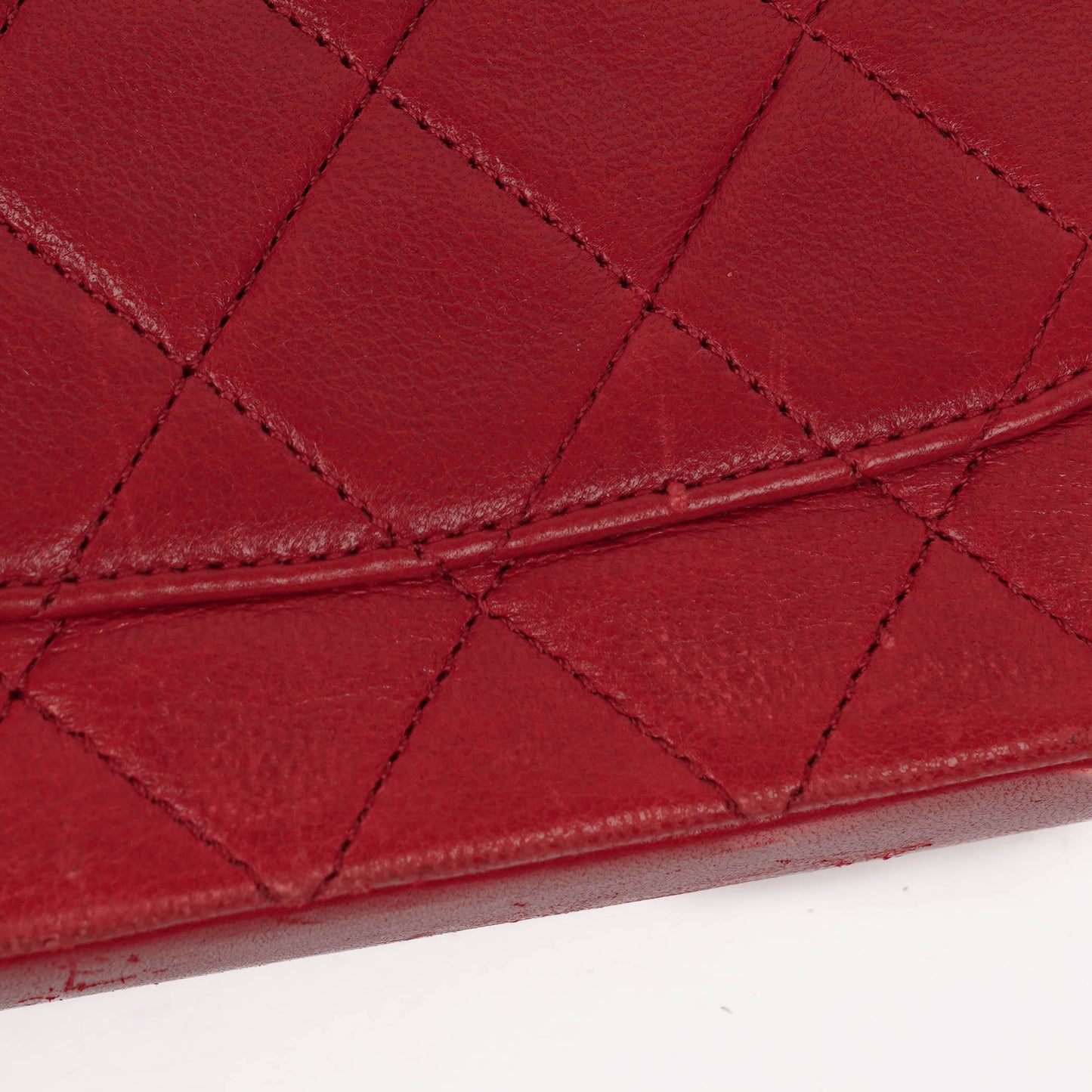 Chanel  Classic Double Flap Bag in Quilted Red Lambskin with 24K Gold-Plated Hardware
