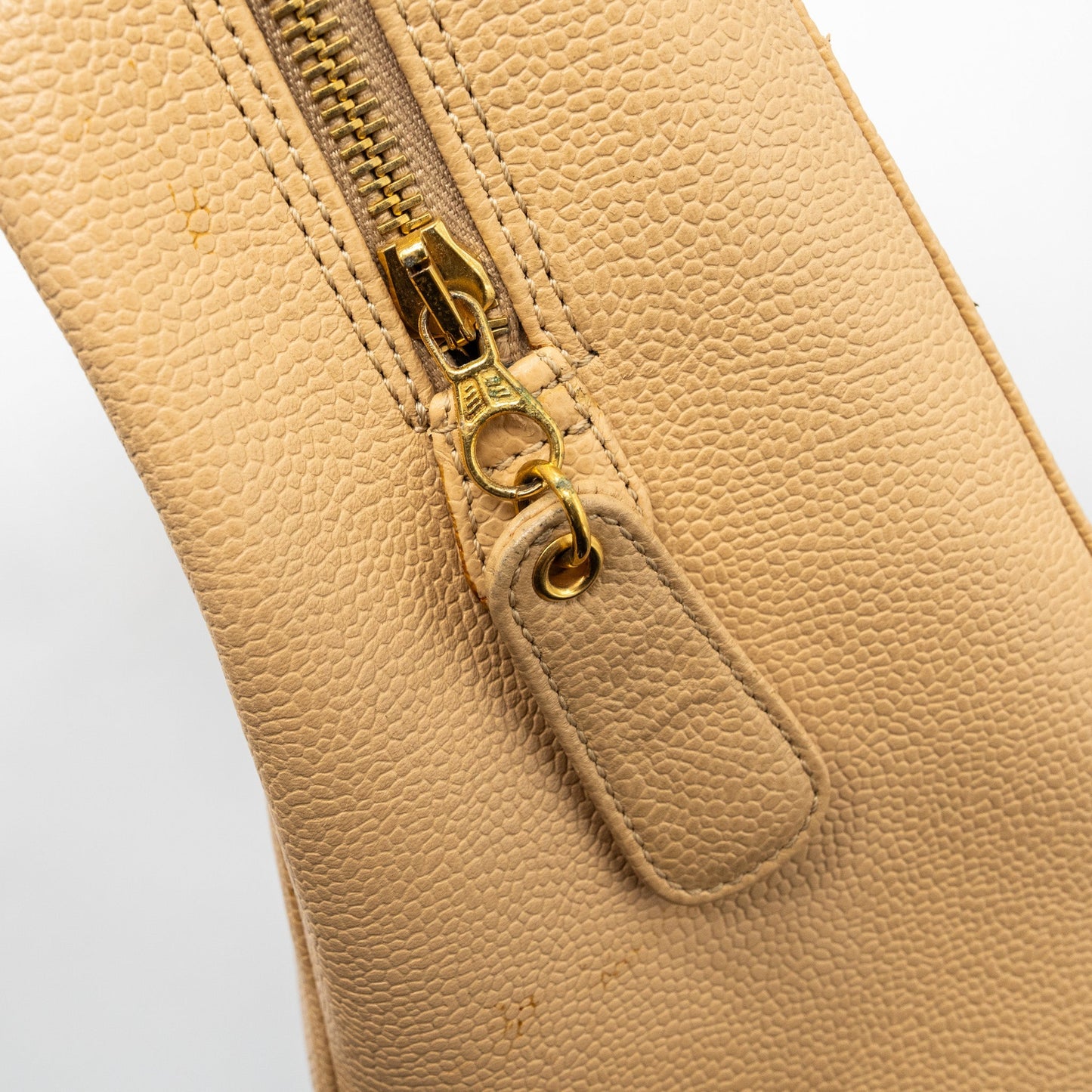 Chanel  Tote Bag Caviar Beige